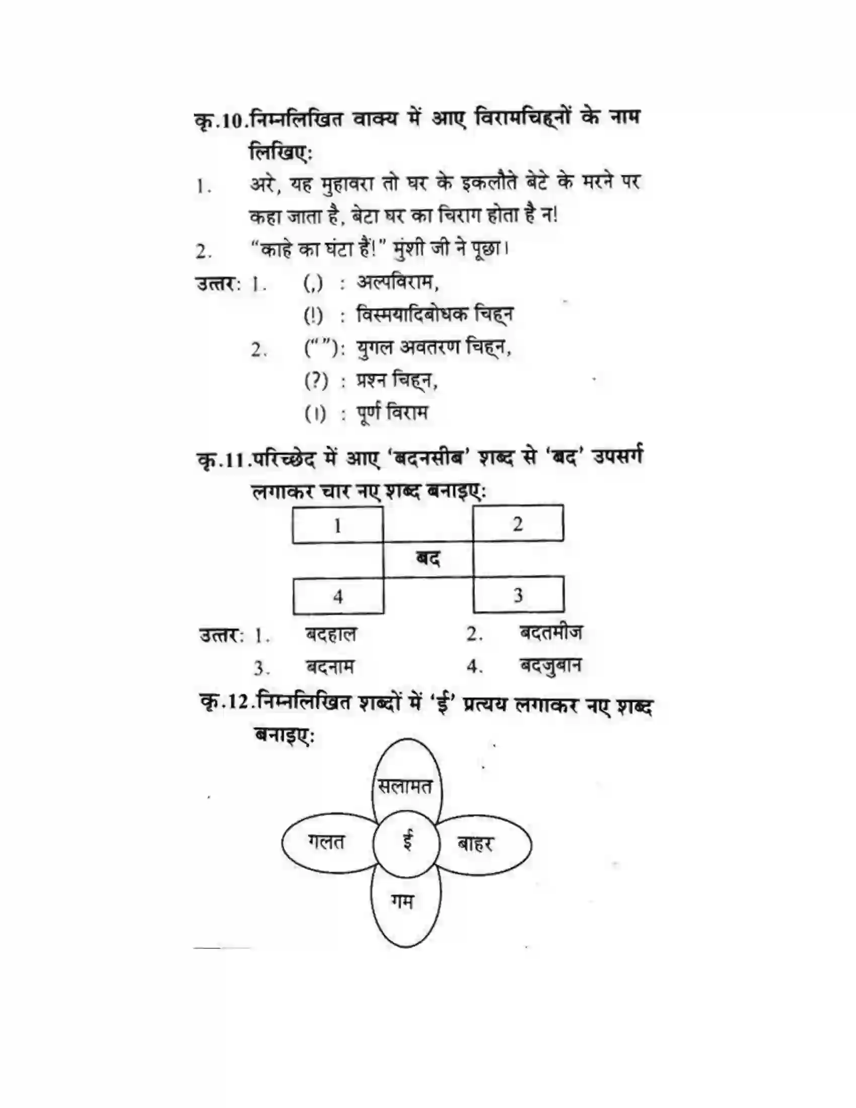 Maharashtra Board Class 10th लोकवाणी मुहावरे और मुंशी जी की सनक - गद्य विभाग Solution 27