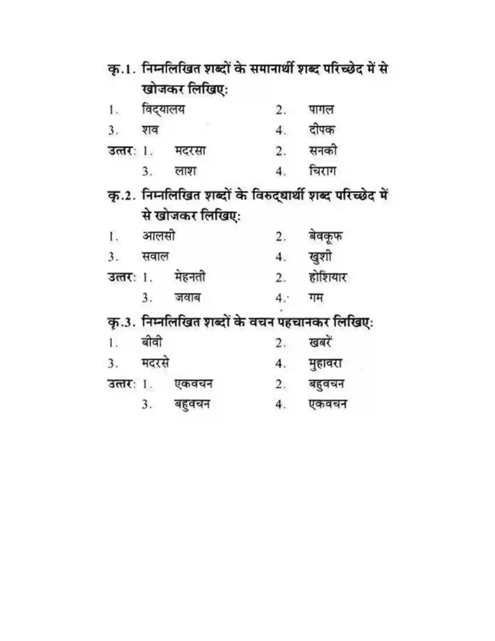 Maharashtra Board Class 10th लोकवाणी मुहावरे और मुंशी जी की सनक - गद्य विभाग Solution 7