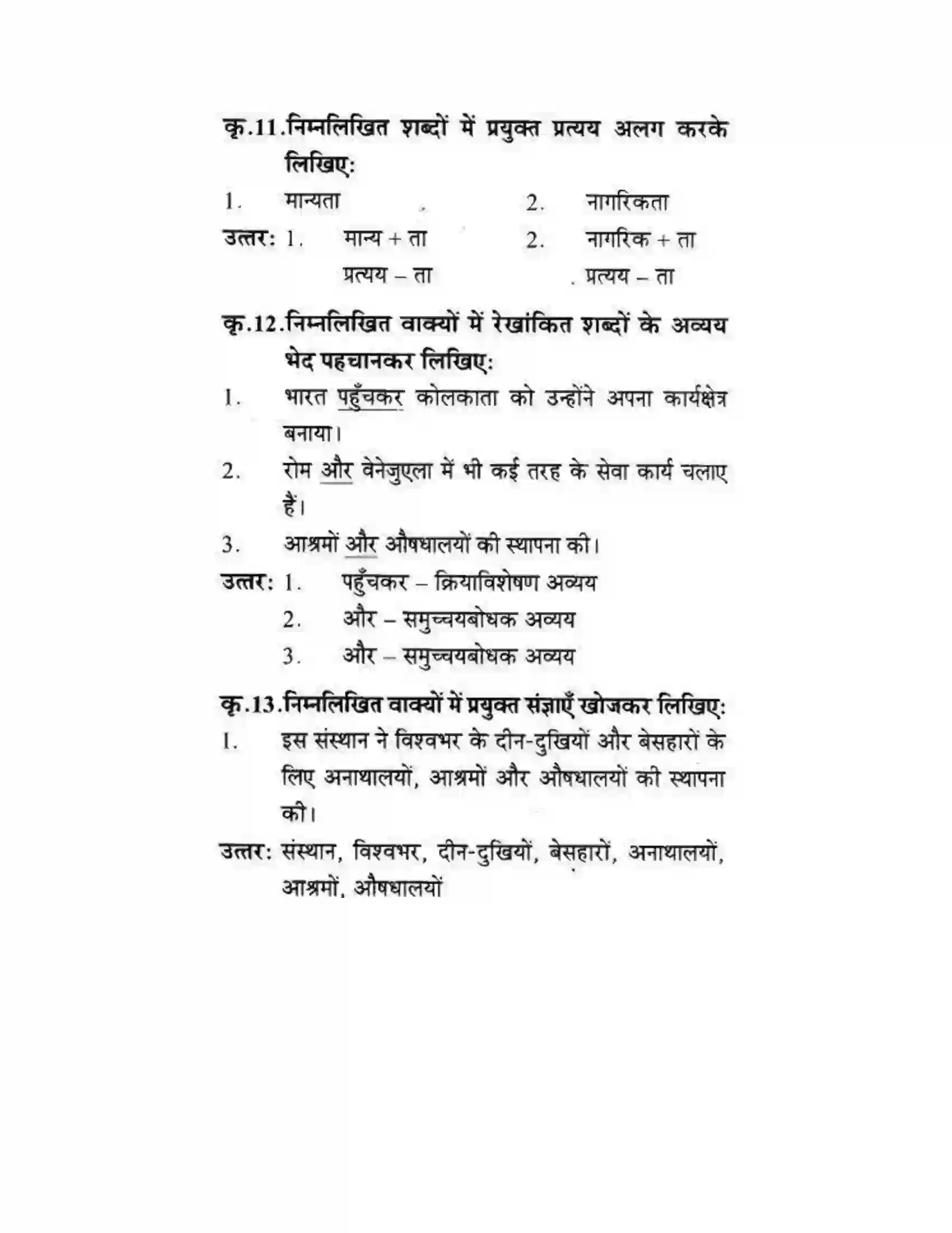 Maharashtra Board Class 10th लोकवाणी मदर टेरेसा - गद्य विभाग Solution 21