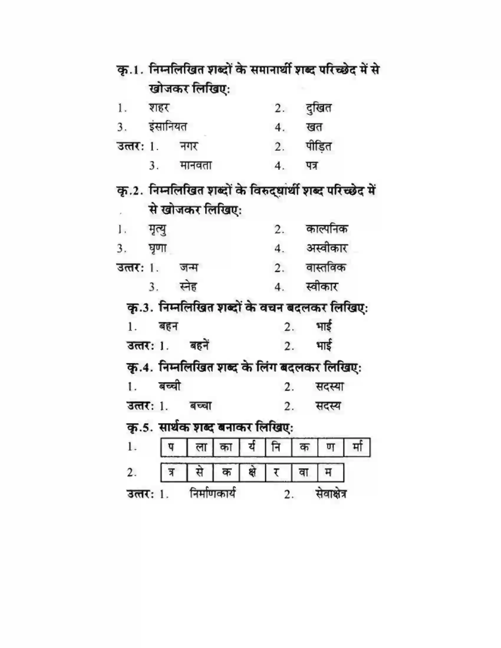 Maharashtra Board Class 10th लोकवाणी मदर टेरेसा - गद्य विभाग Solution 7