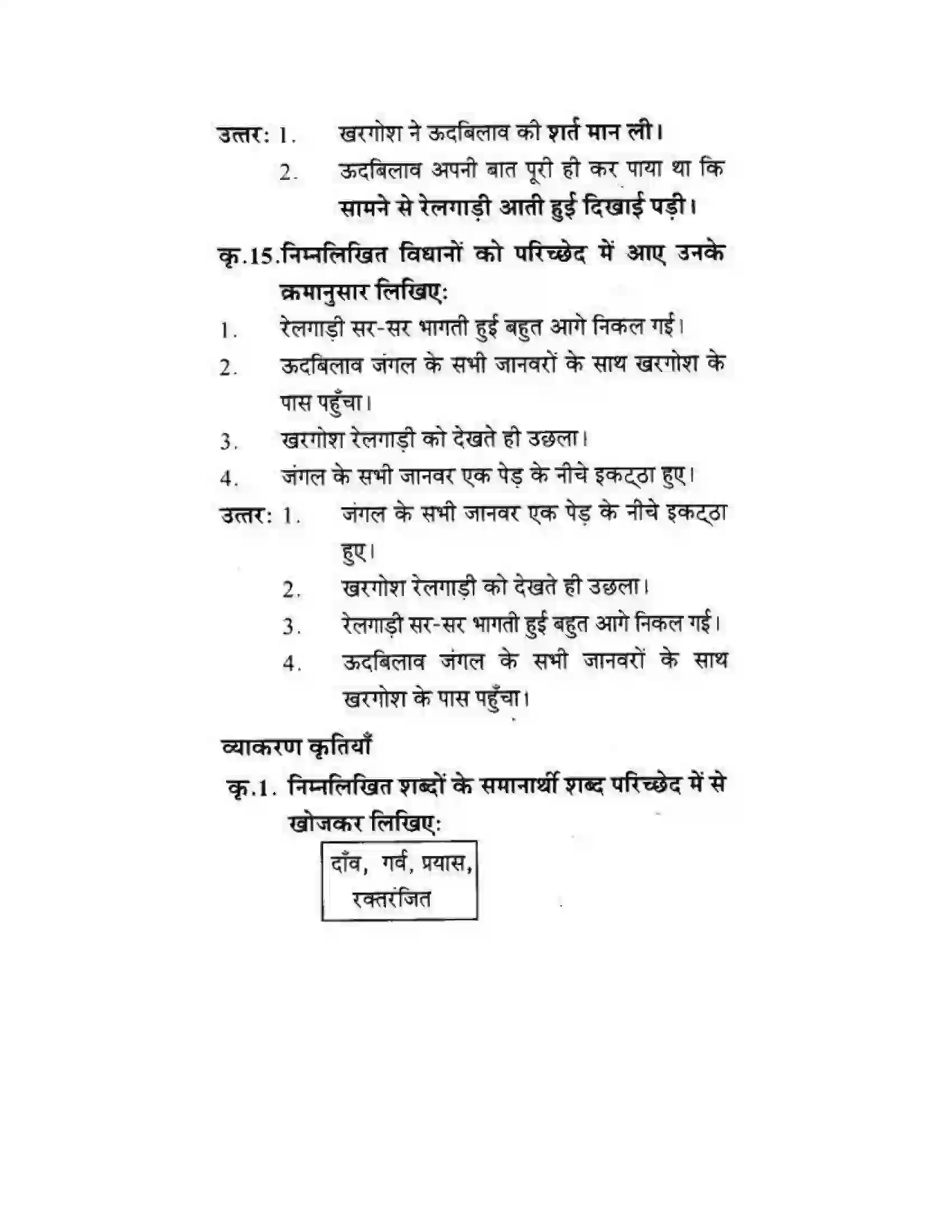 Maharashtra Board Class 10th लोकवाणी खरगोश की एक और रेस - गद्य विभाग Solution 22