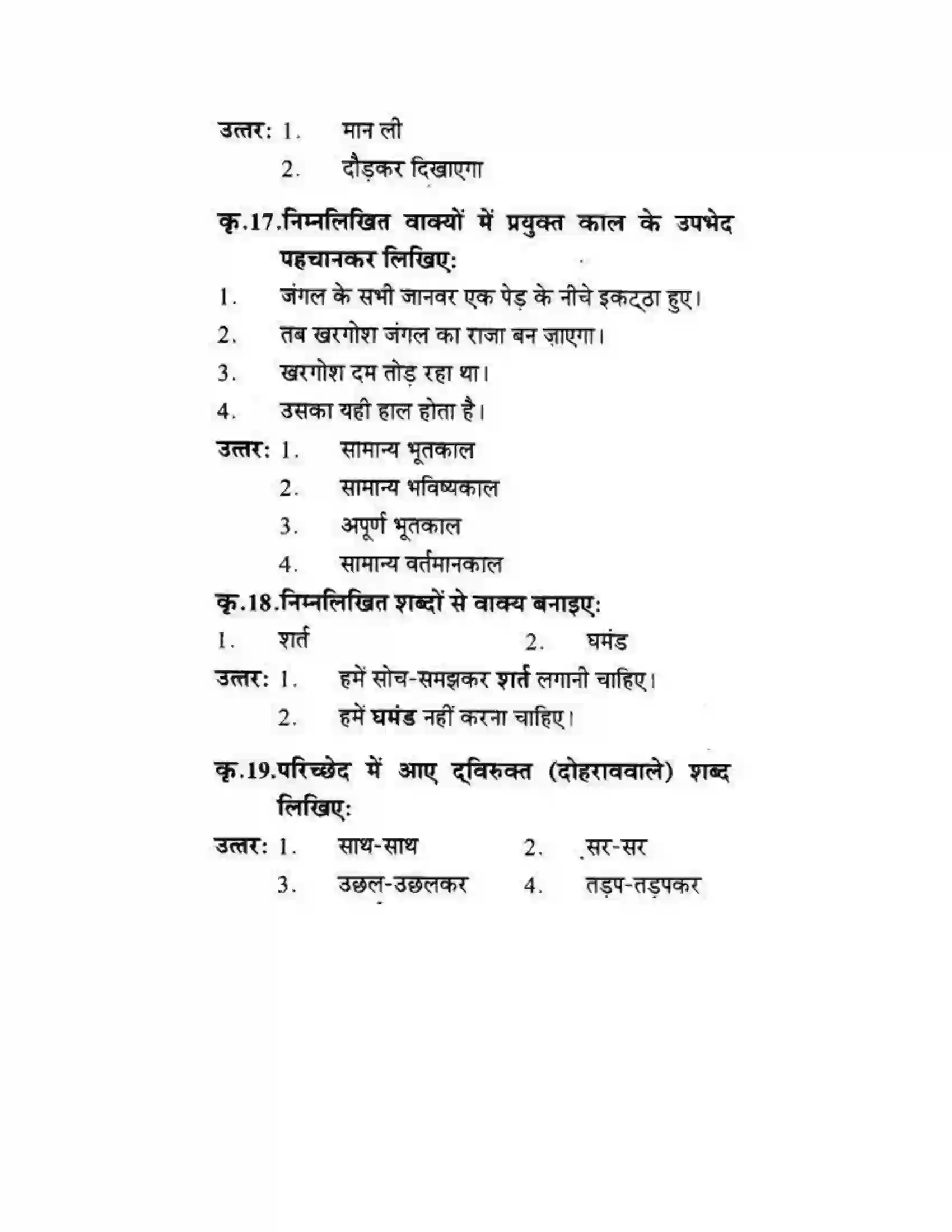 Maharashtra Board Class 10th लोकवाणी खरगोश की एक और रेस - गद्य विभाग Solution 28