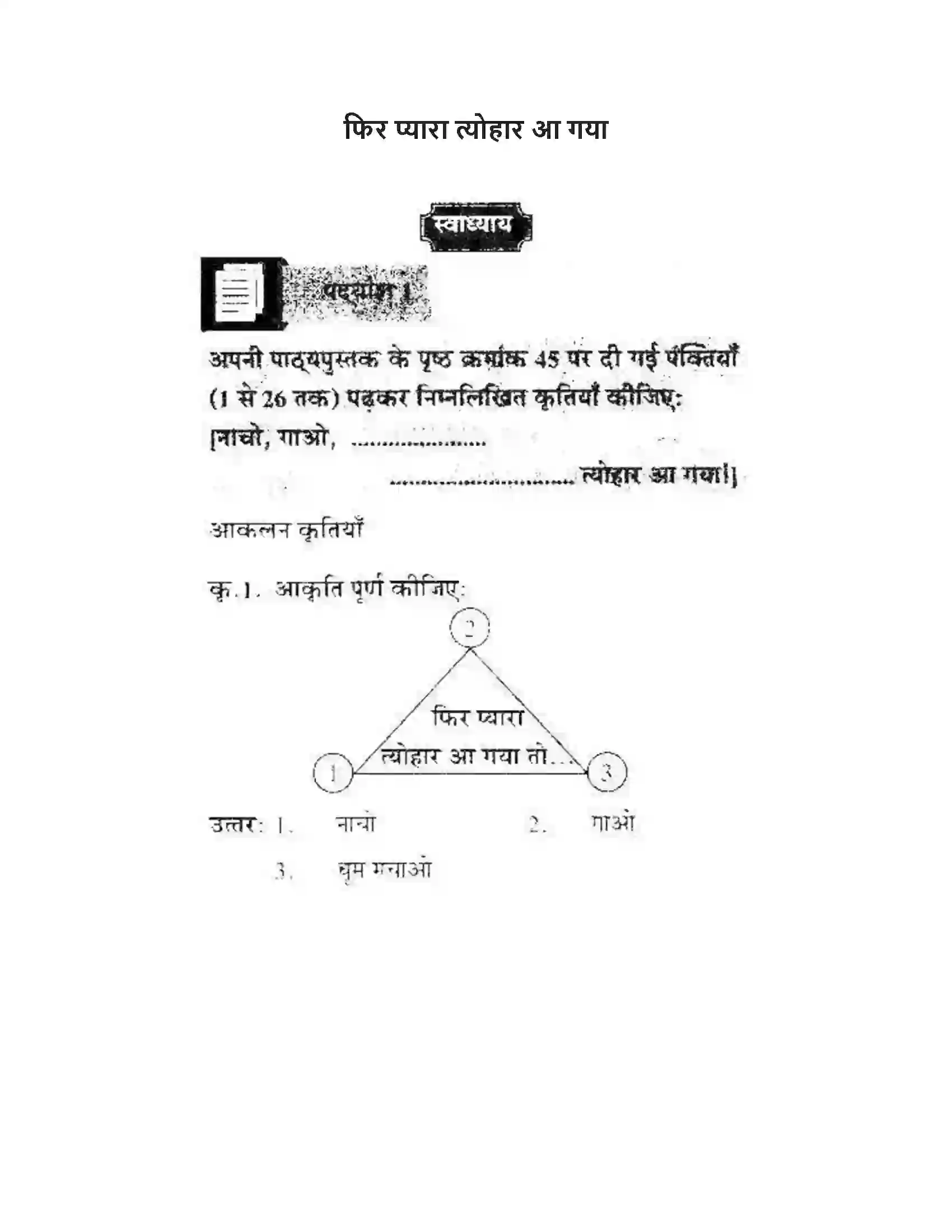 Maharashtra Board Class 10th लोकवाणी फिर प्यारा त्योहार आ गया - पद्य विभाग Solution 1