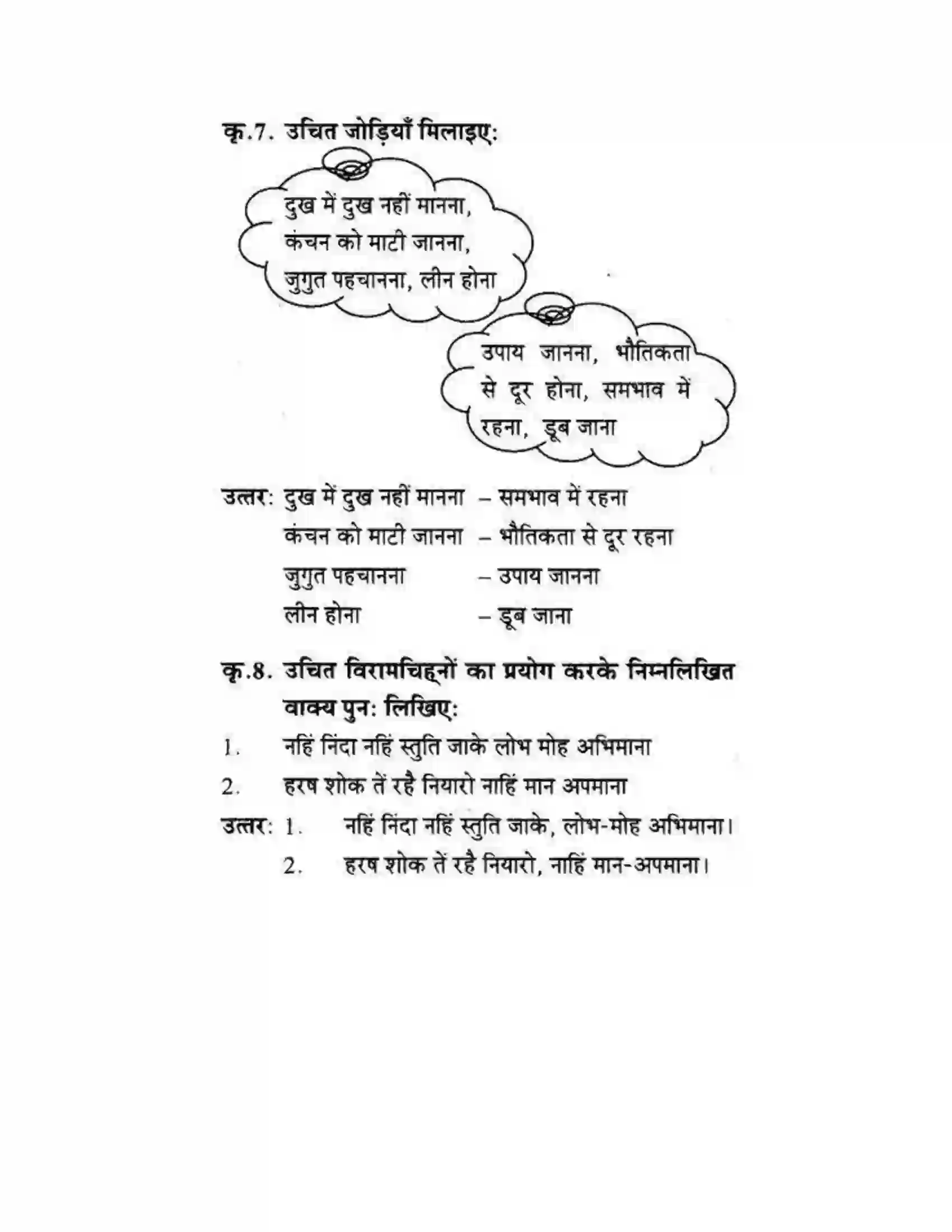 Maharashtra Board Class 10th लोकवाणी संतवाणी - पद्य विभाग Solution 8