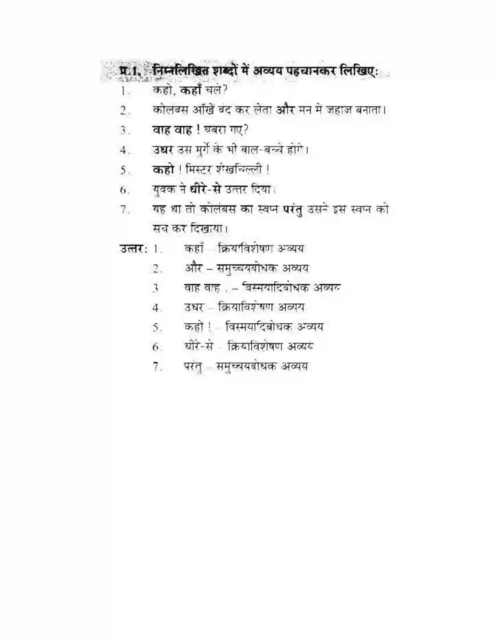 Maharashtra Board Class 10th लोकवाणी शब्दभेद - व्याकरण विभाग Solution 11