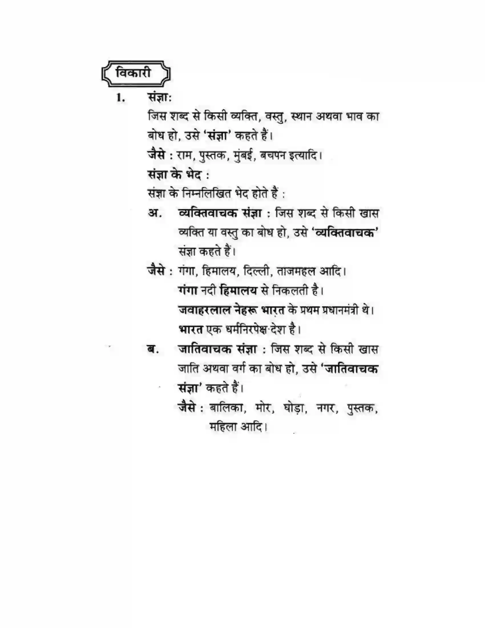 Maharashtra Board Class 10th लोकवाणी शब्दभेद - व्याकरण विभाग Solution 2