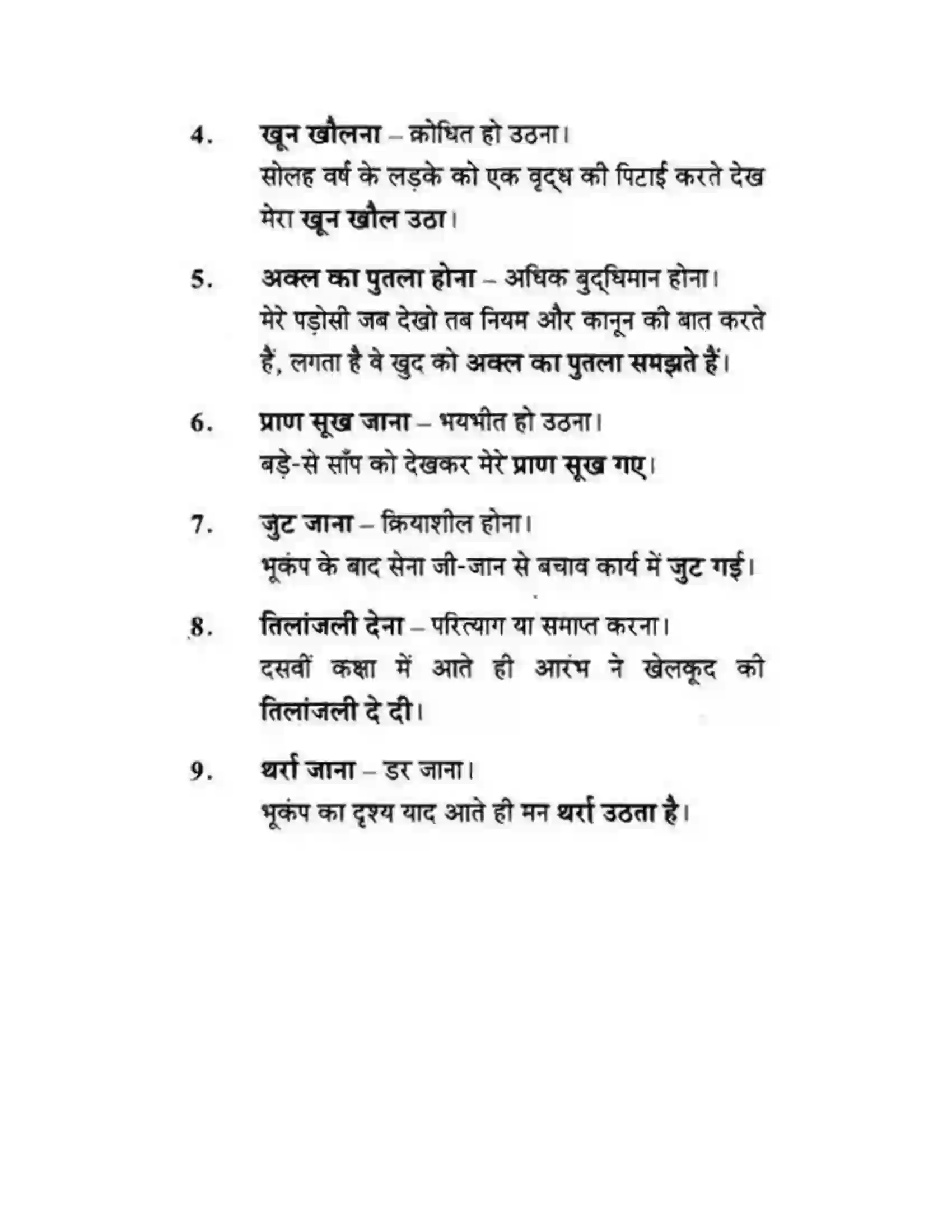 Maharashtra Board Class 10th लोकवाणी मुहावरे - लेखन विभाग Solution 2