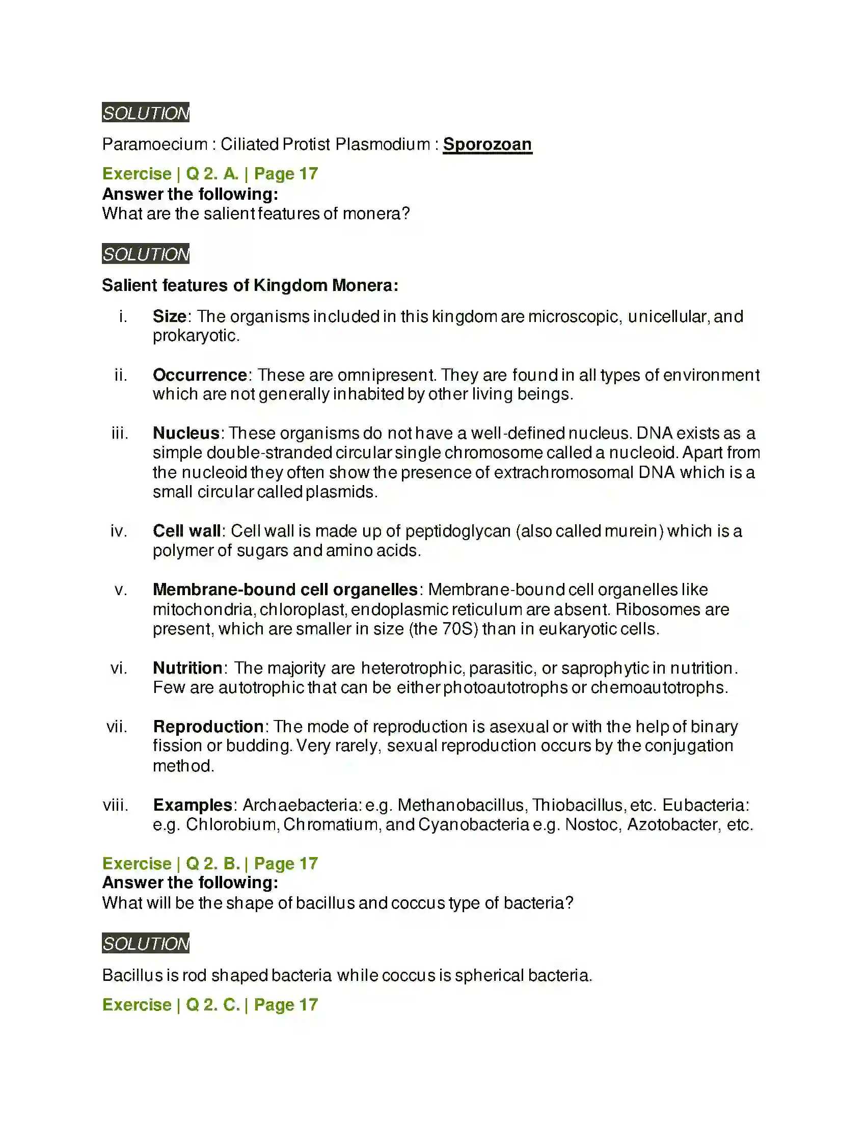 Maharashtra Board Class 11th Biology Systematics of Living Organisms Solution 2