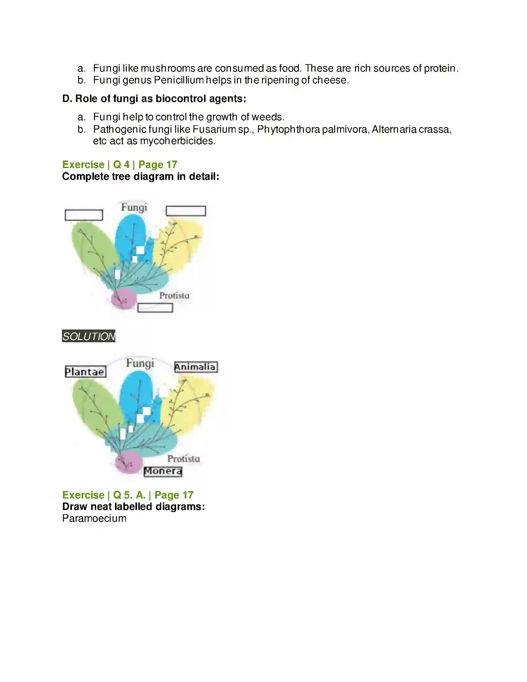 Maharashtra Board Class 11th Biology Systematics of Living Organisms Solution 5