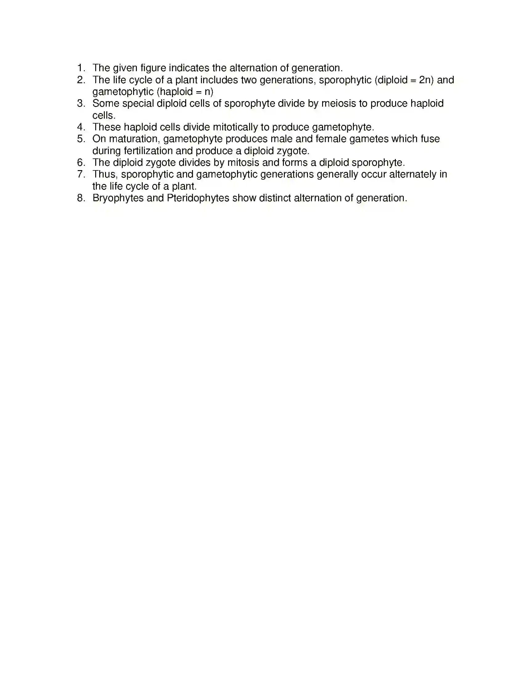 Maharashtra Board Class 11th Biology Kingdom Plantae Solution 10