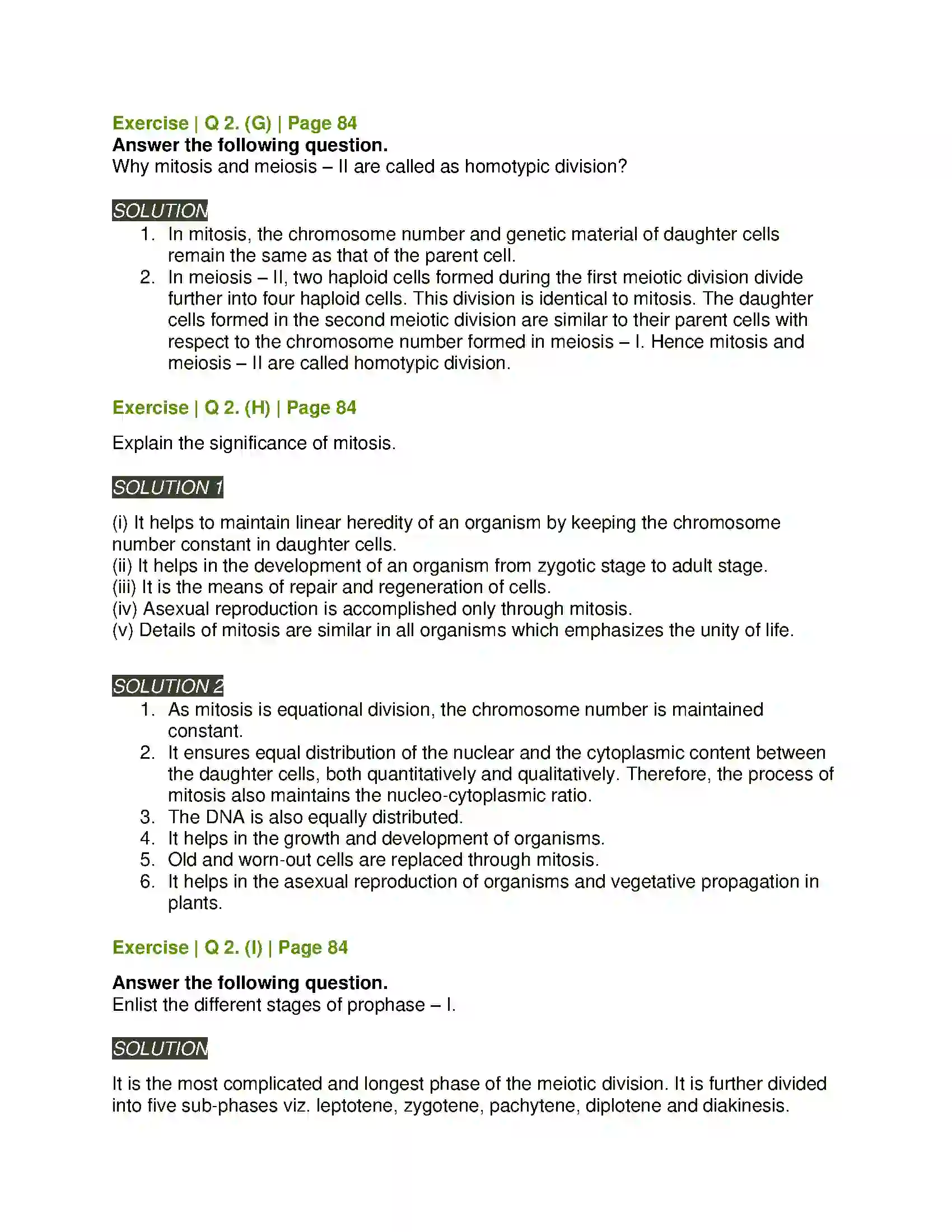 Maharashtra Board Class 11th Biology Cell Division Solution 5