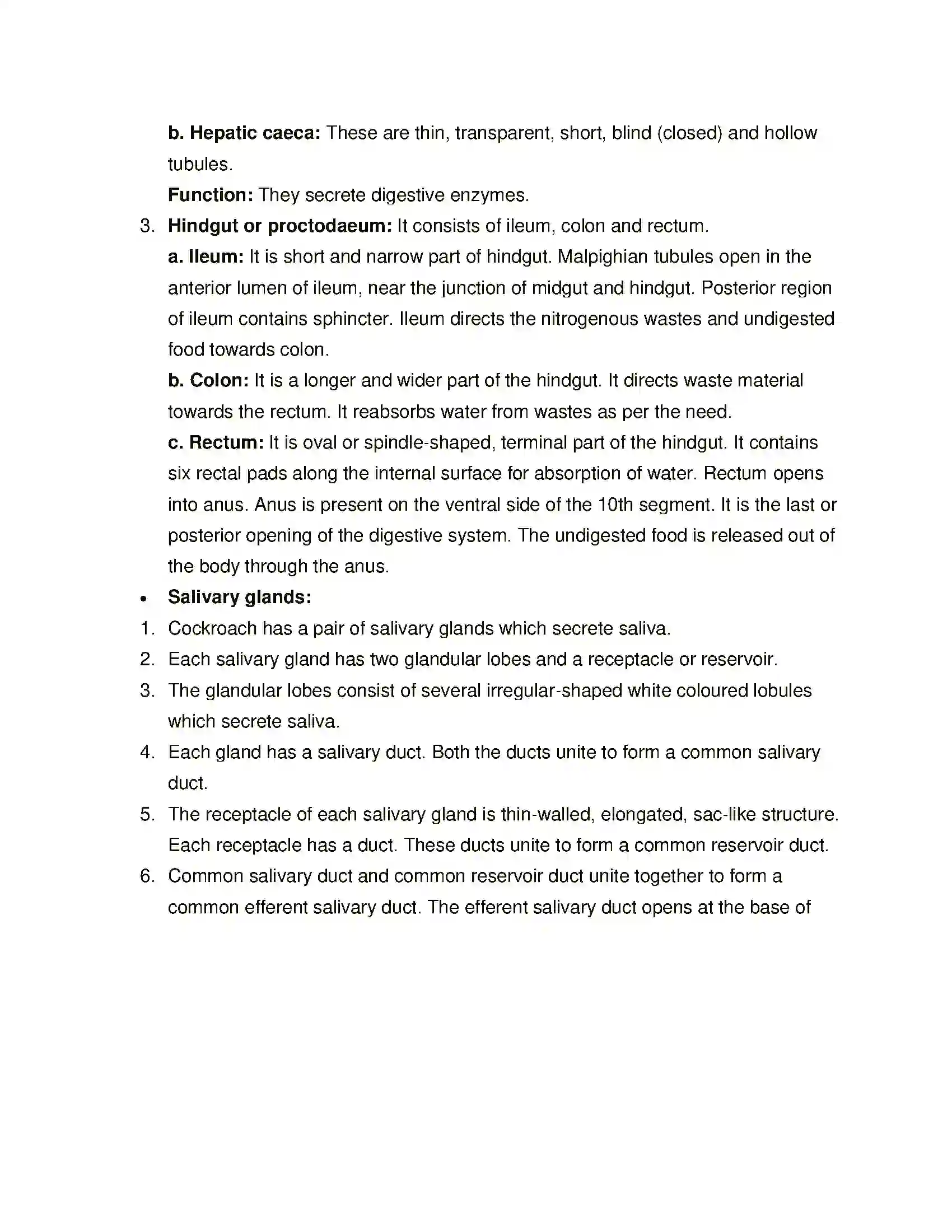 Maharashtra Board Class 11th Biology Study of Animal Type Cockroach Solution 10