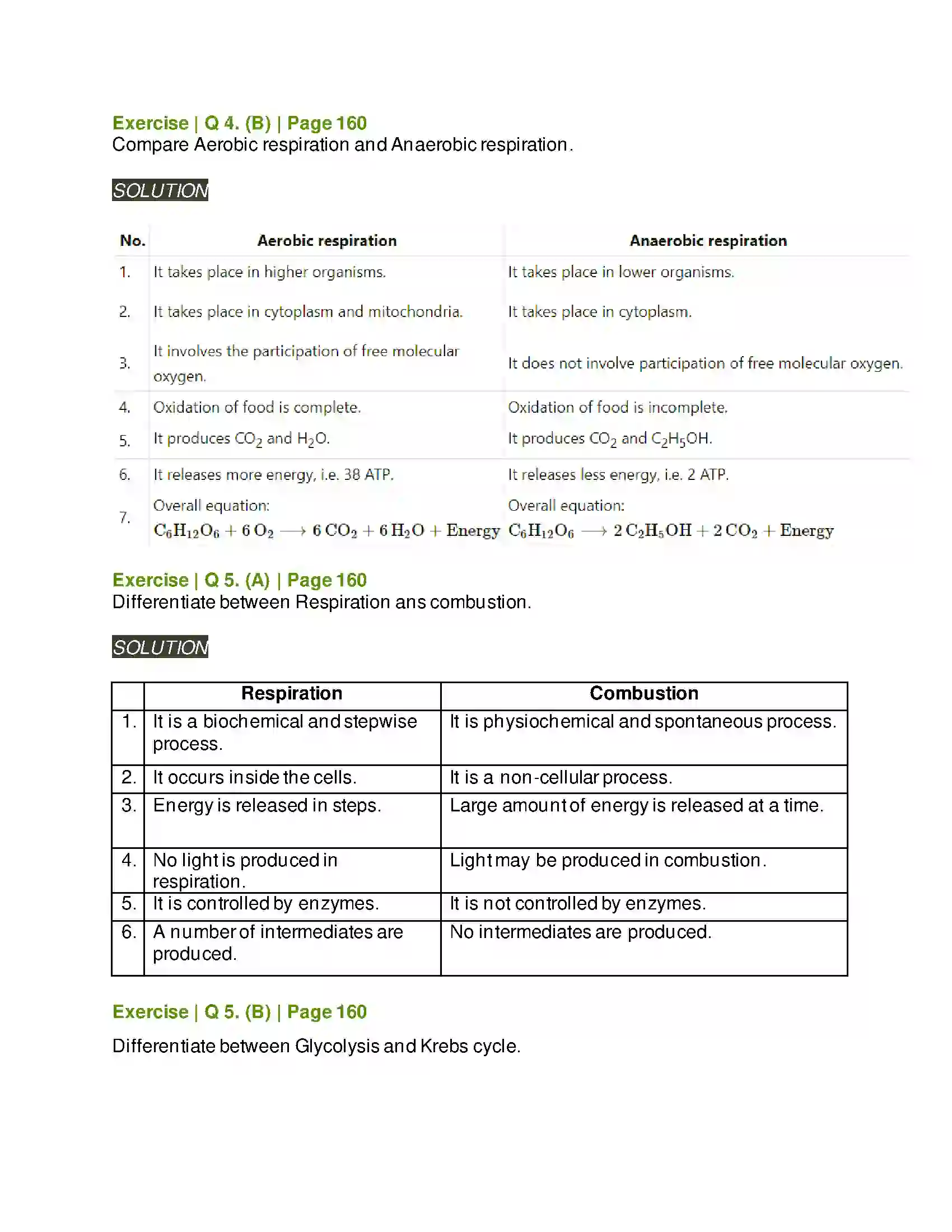 Maharashtra Board Class 11th Biology Respiration and Energy Transfer Solution 13