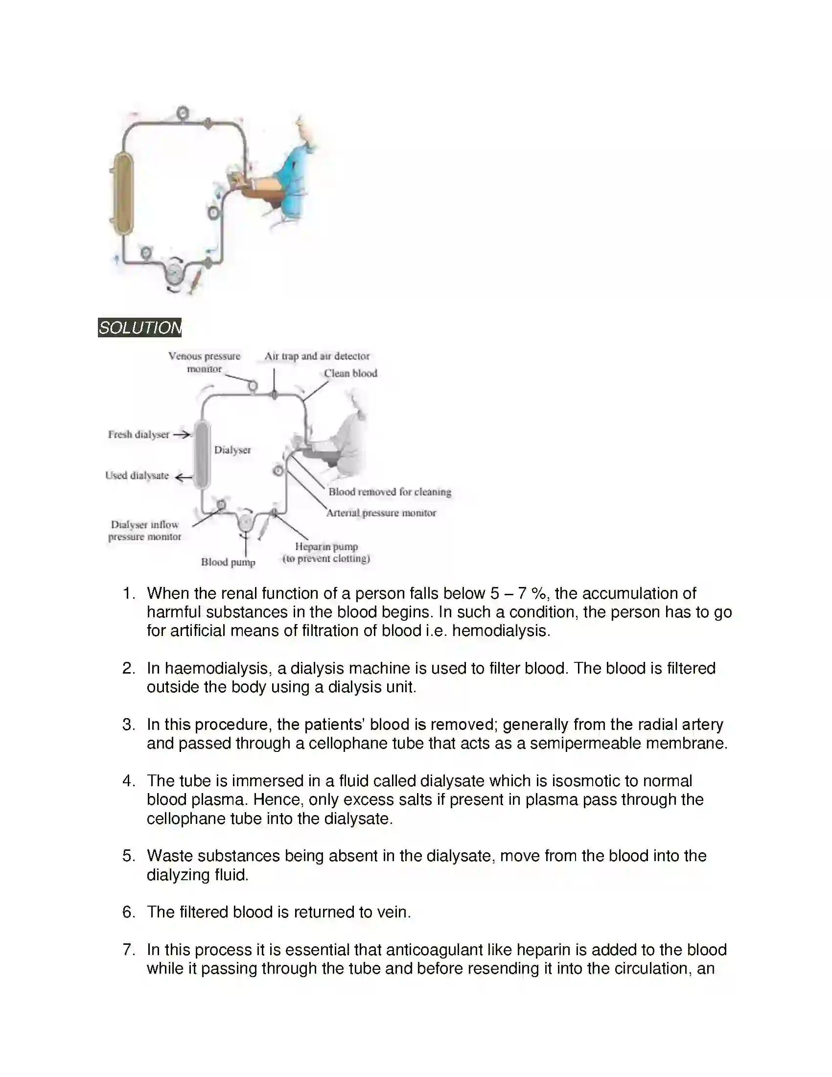 Maharashtra Board Class 11th Biology Excretion and Osmoregulation Solution 15