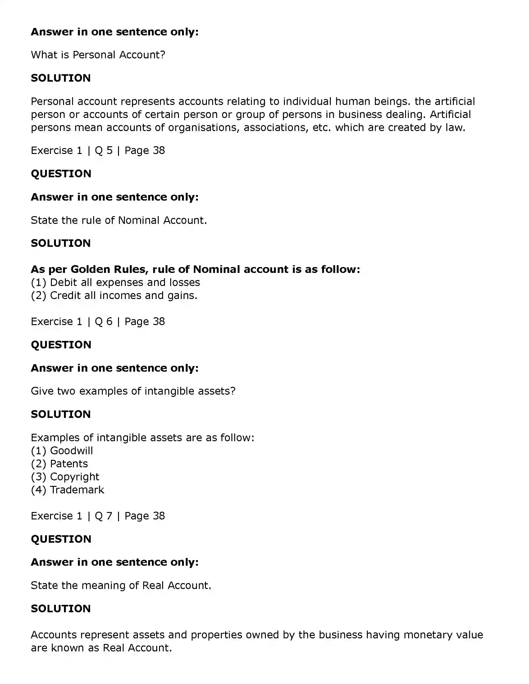 Maharashtra Board Class 11th Book Keeping & Accountancy Meaning & Fundamentals of Double Entry Book-Keeping Solution 2