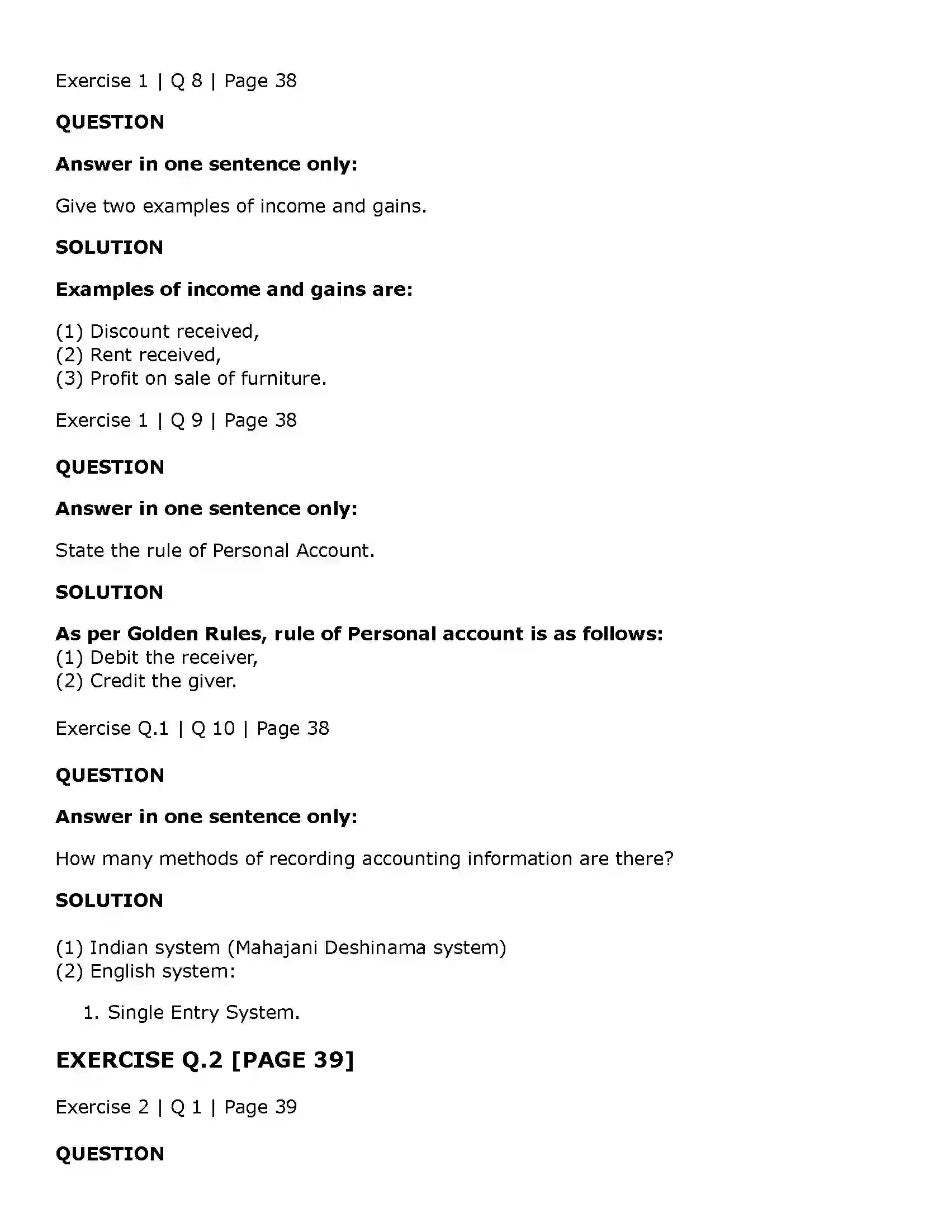 Maharashtra Board Class 11th Book Keeping & Accountancy Meaning & Fundamentals of Double Entry Book-Keeping Solution 3