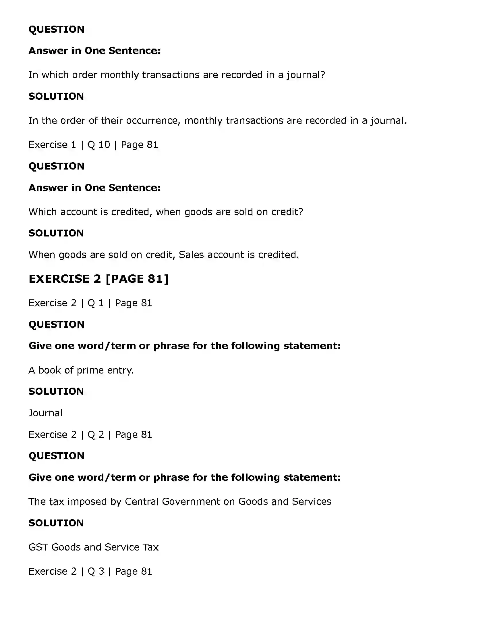 Maharashtra Board Class 11th Book Keeping & Accountancy Journal Solution 3