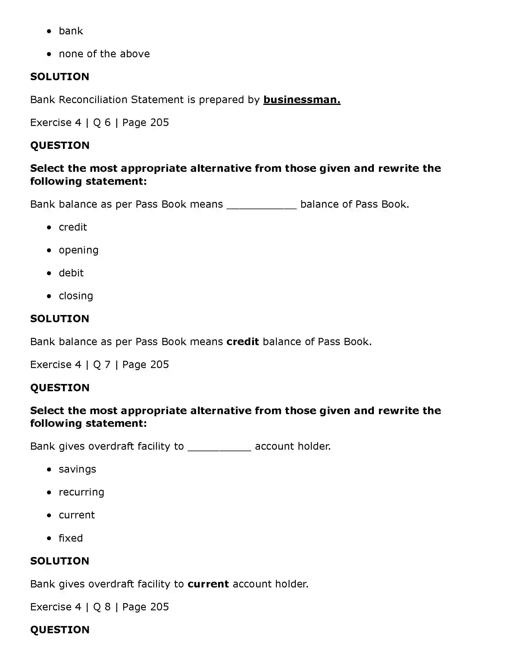 Maharashtra Board Class 11th Book Keeping & Accountancy Bank Reconciliation Statement Solution 11