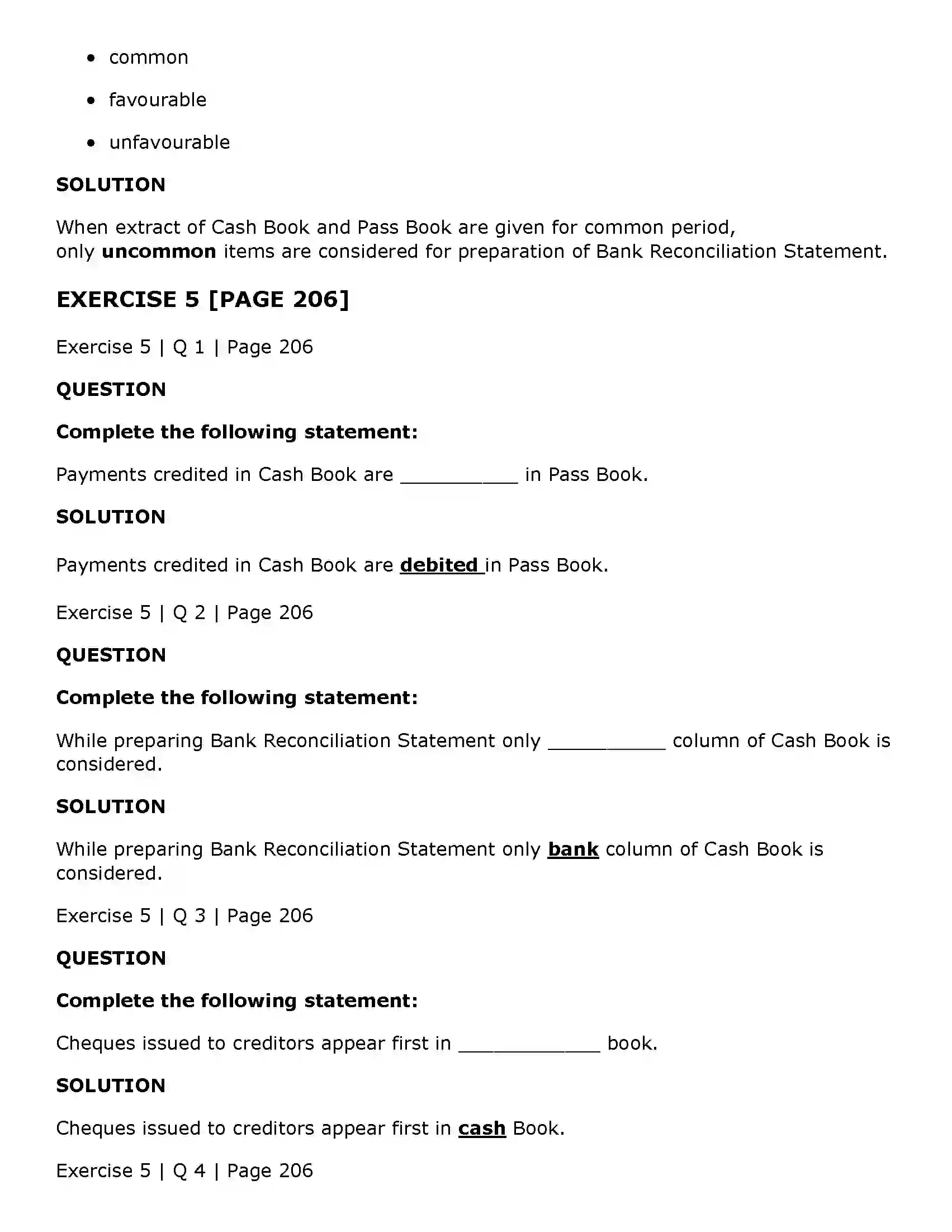 Maharashtra Board Class 11th Book Keeping & Accountancy Bank Reconciliation Statement Solution 13