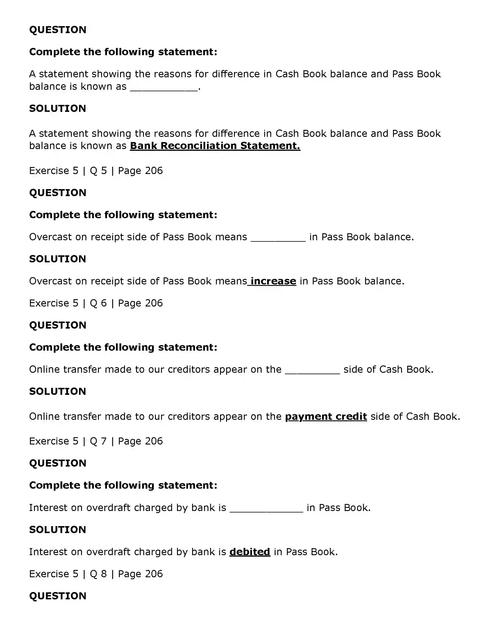 Maharashtra Board Class 11th Book Keeping & Accountancy Bank Reconciliation Statement Solution 14