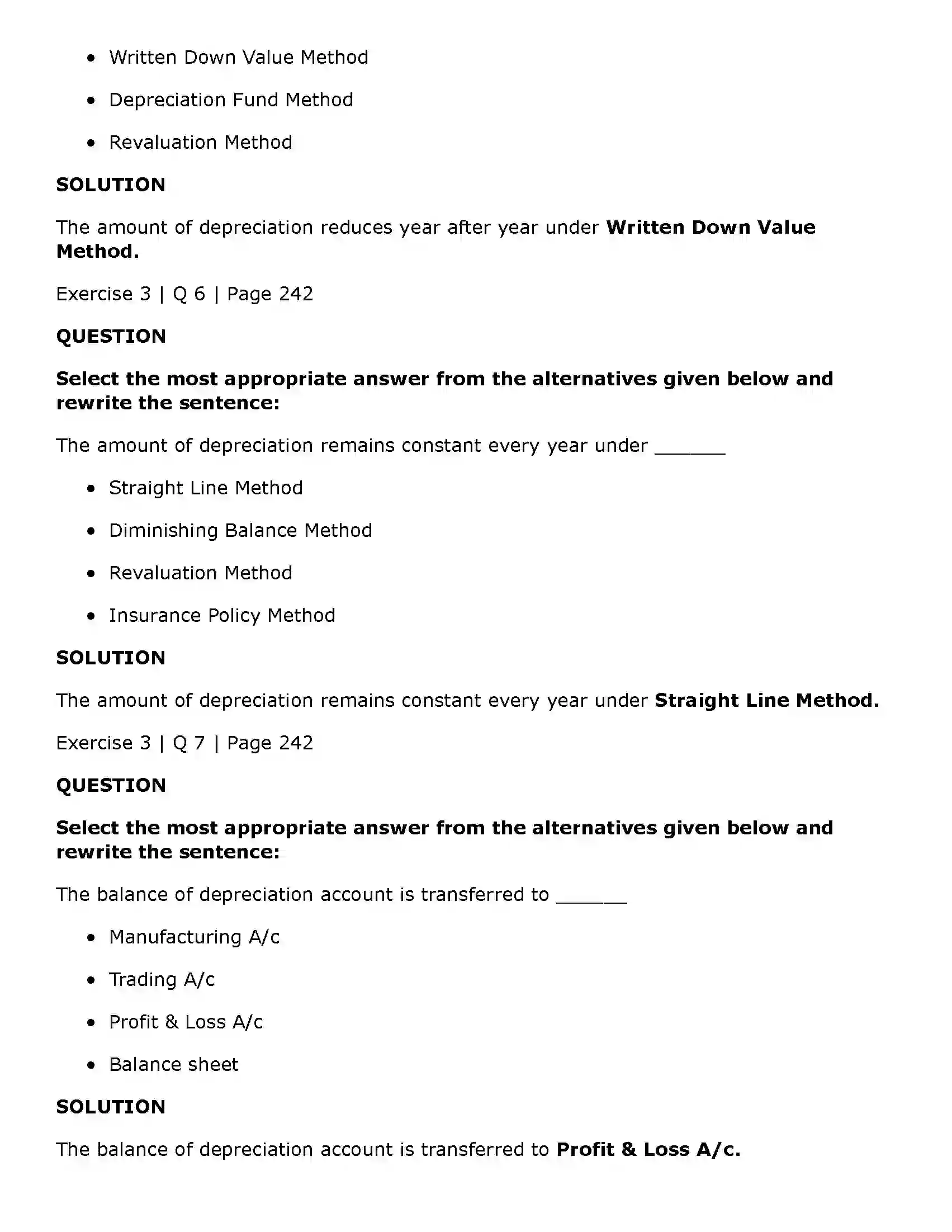 Maharashtra Board Class 11th Book Keeping & Accountancy Depreciation Solution 8