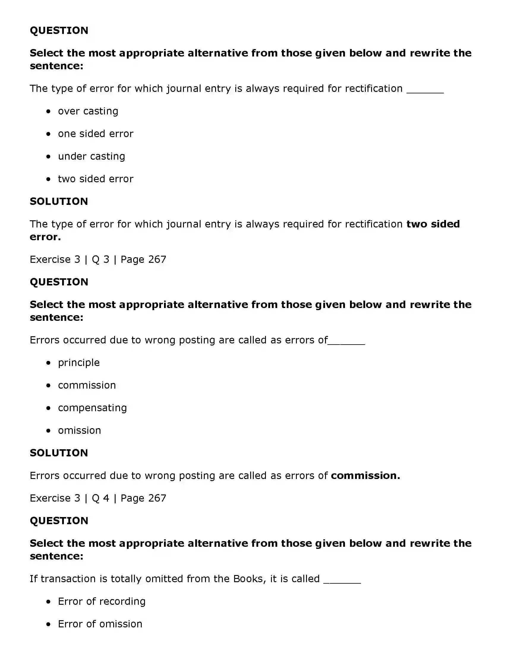 Maharashtra Board Class 11th Book Keeping & Accountancy Rectification of Errors Solution 5