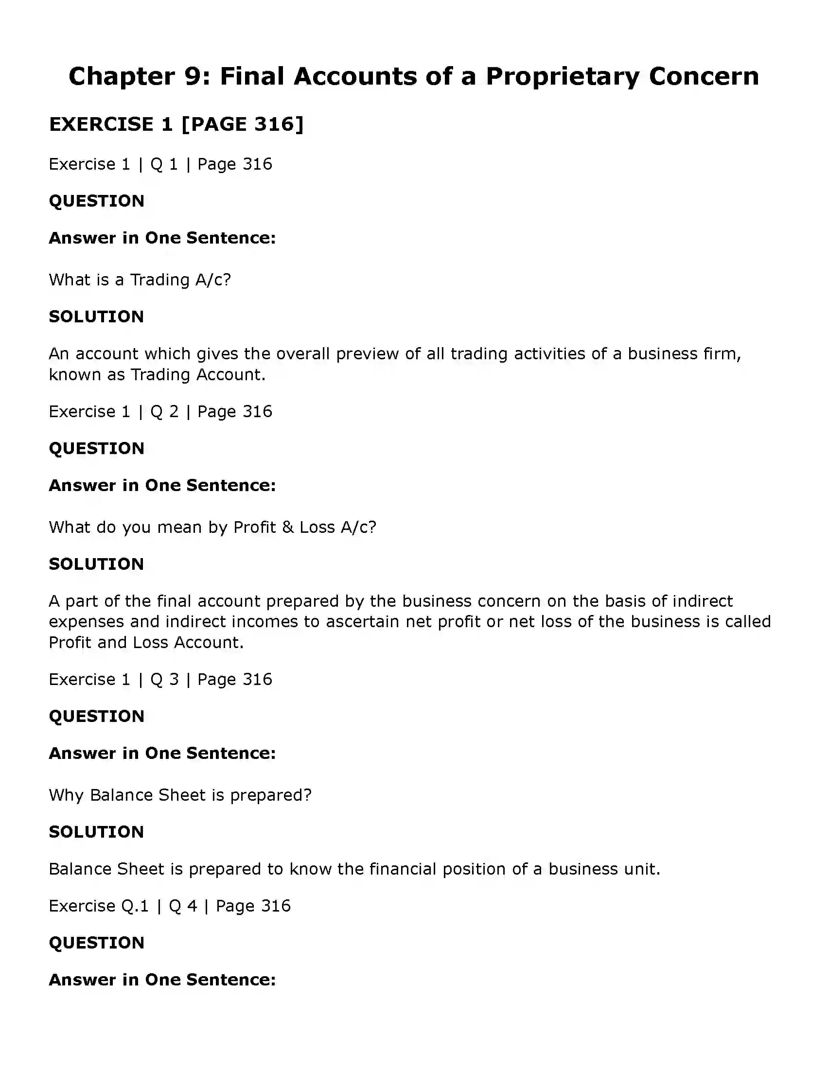Maharashtra Board Class 11th Book Keeping & Accountancy Final Accounts of a Proprietary Concern Solution 1