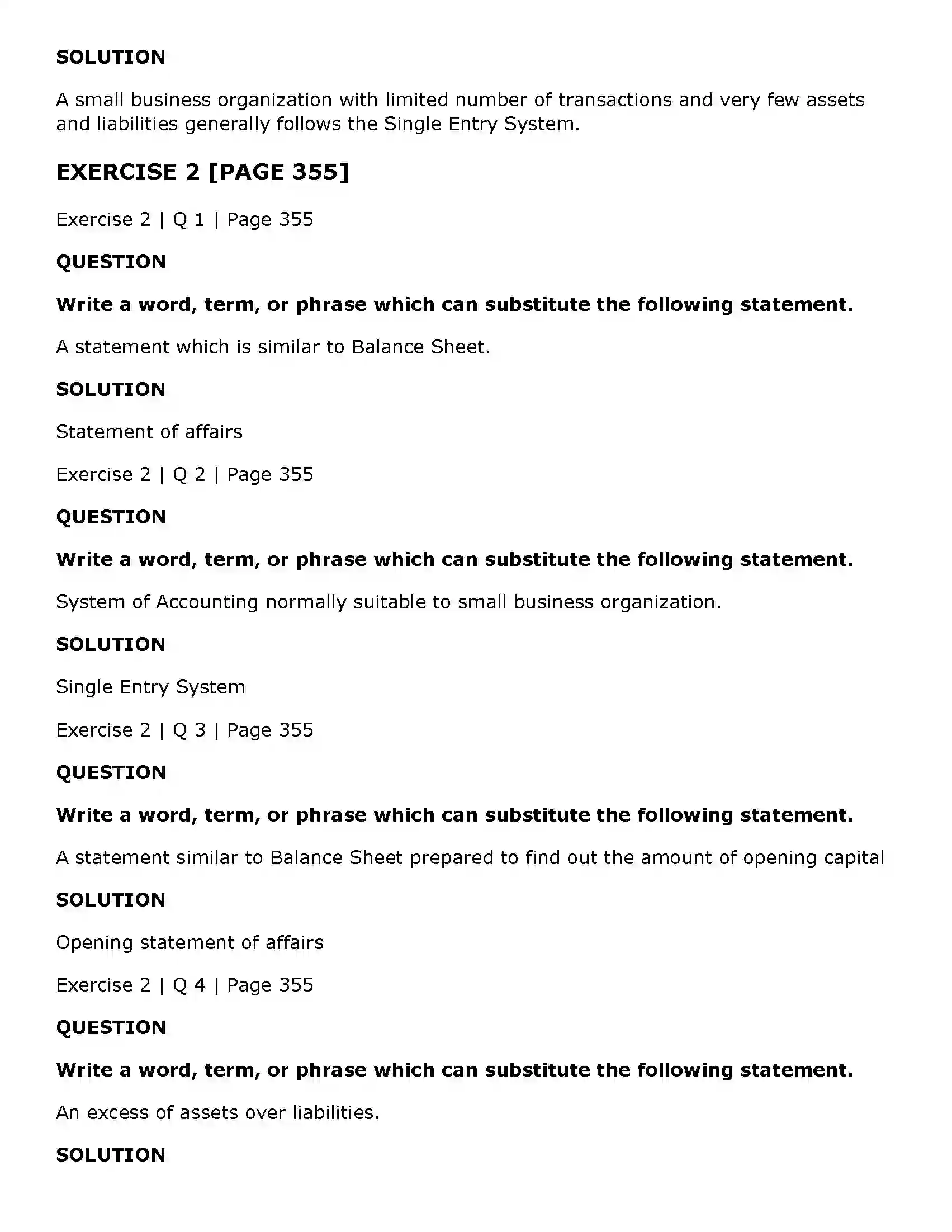 Maharashtra Board Class 11th Book Keeping & Accountancy Single Entry System Solution 3