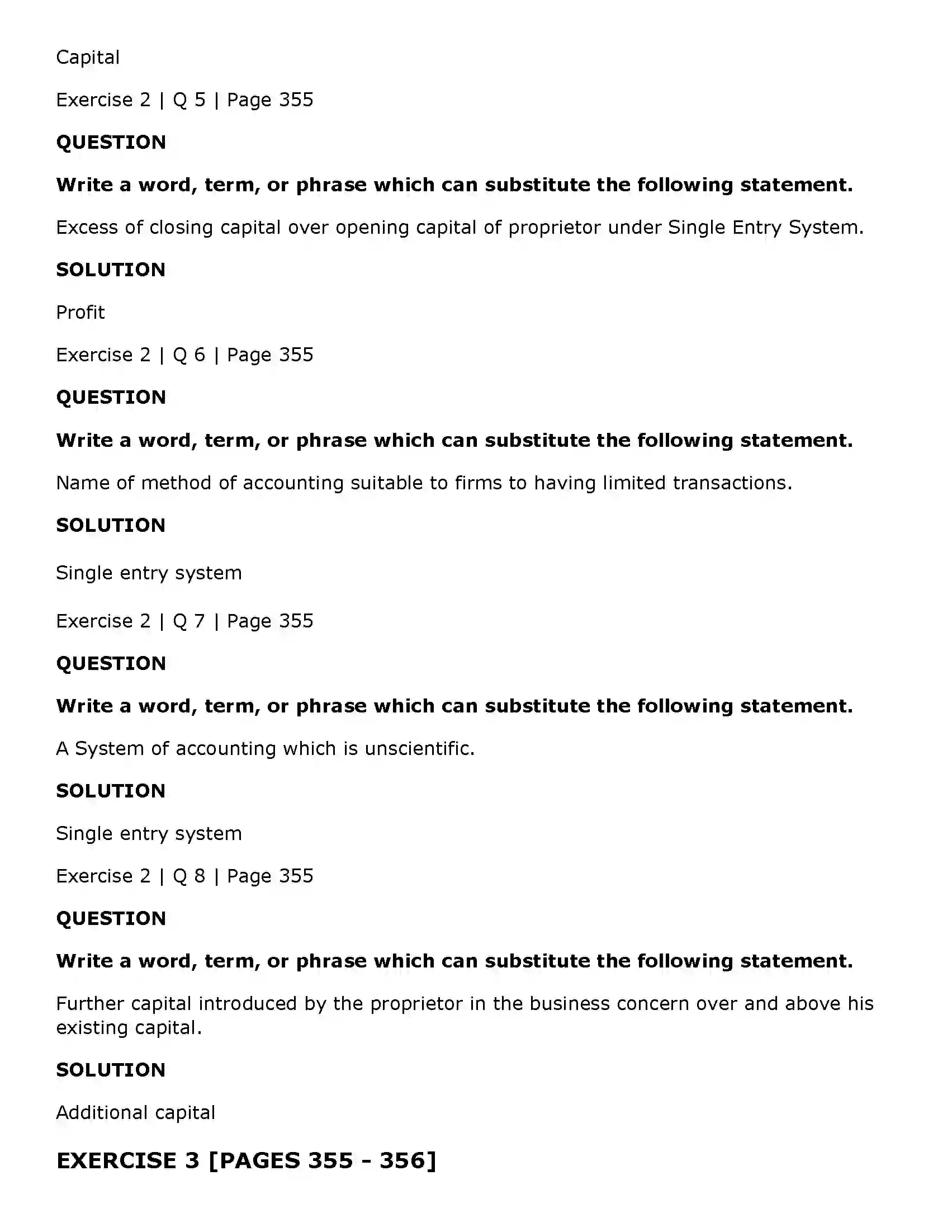 Maharashtra Board Class 11th Book Keeping & Accountancy Single Entry System Solution 4
