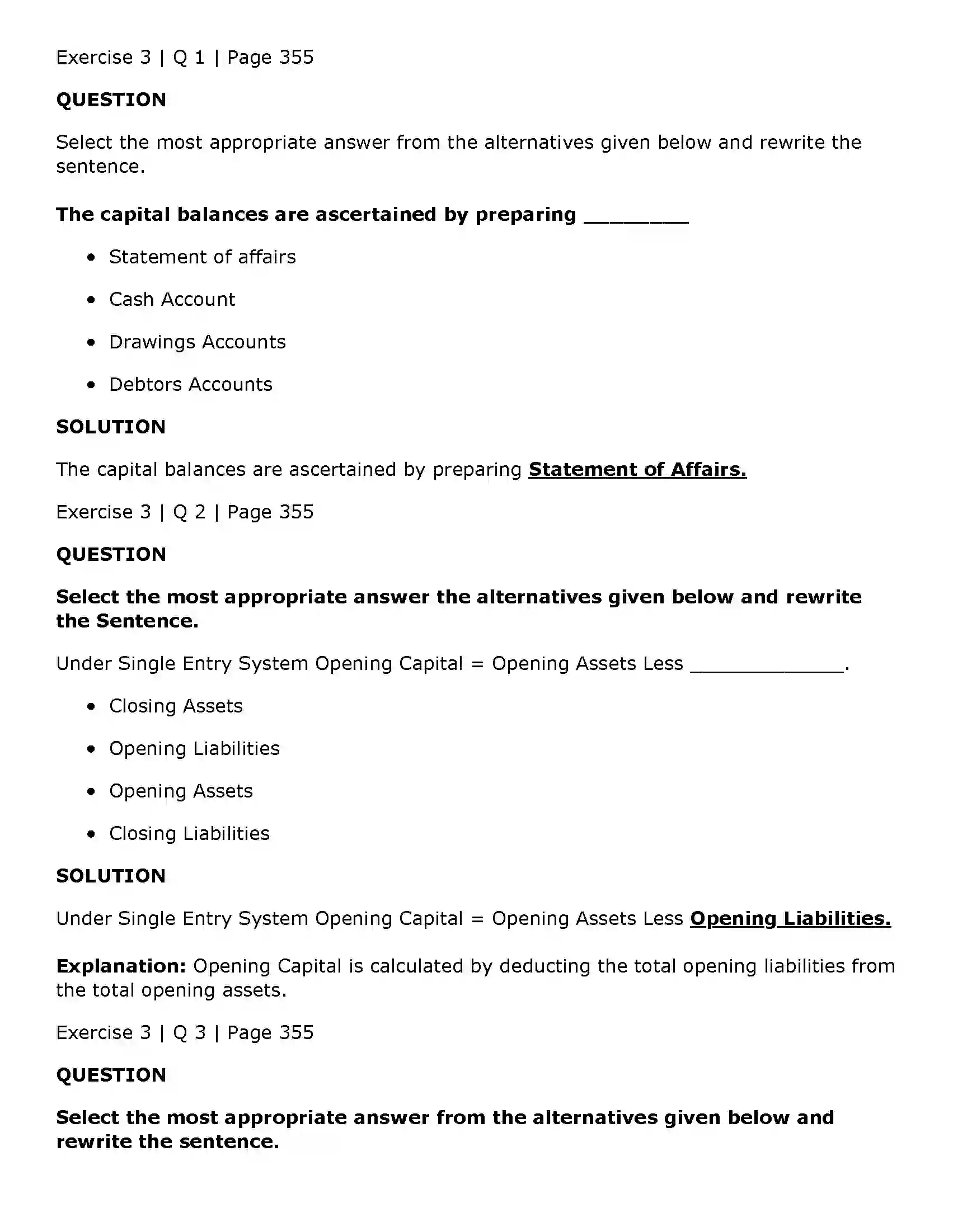 Maharashtra Board Class 11th Book Keeping & Accountancy Single Entry System Solution 5