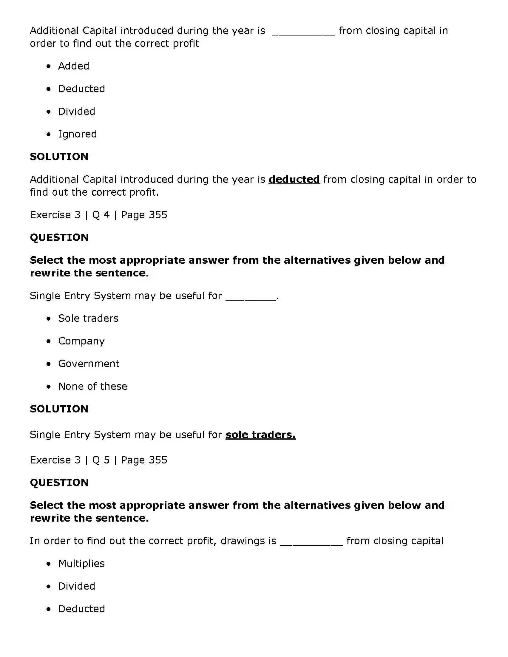Maharashtra Board Class 11th Book Keeping & Accountancy Single Entry System Solution 6