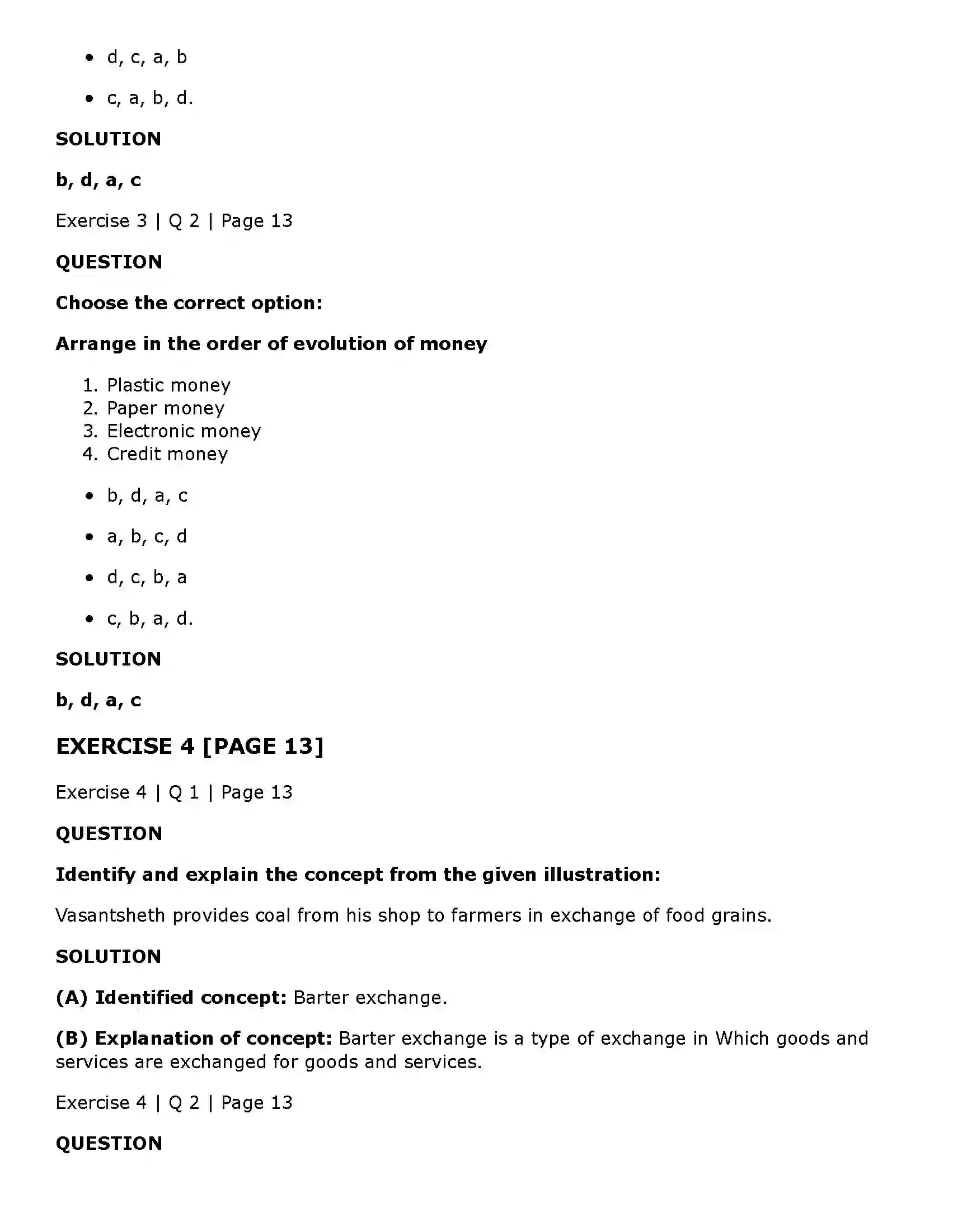 Maharashtra Board Class 11th Economics Money Solution 4