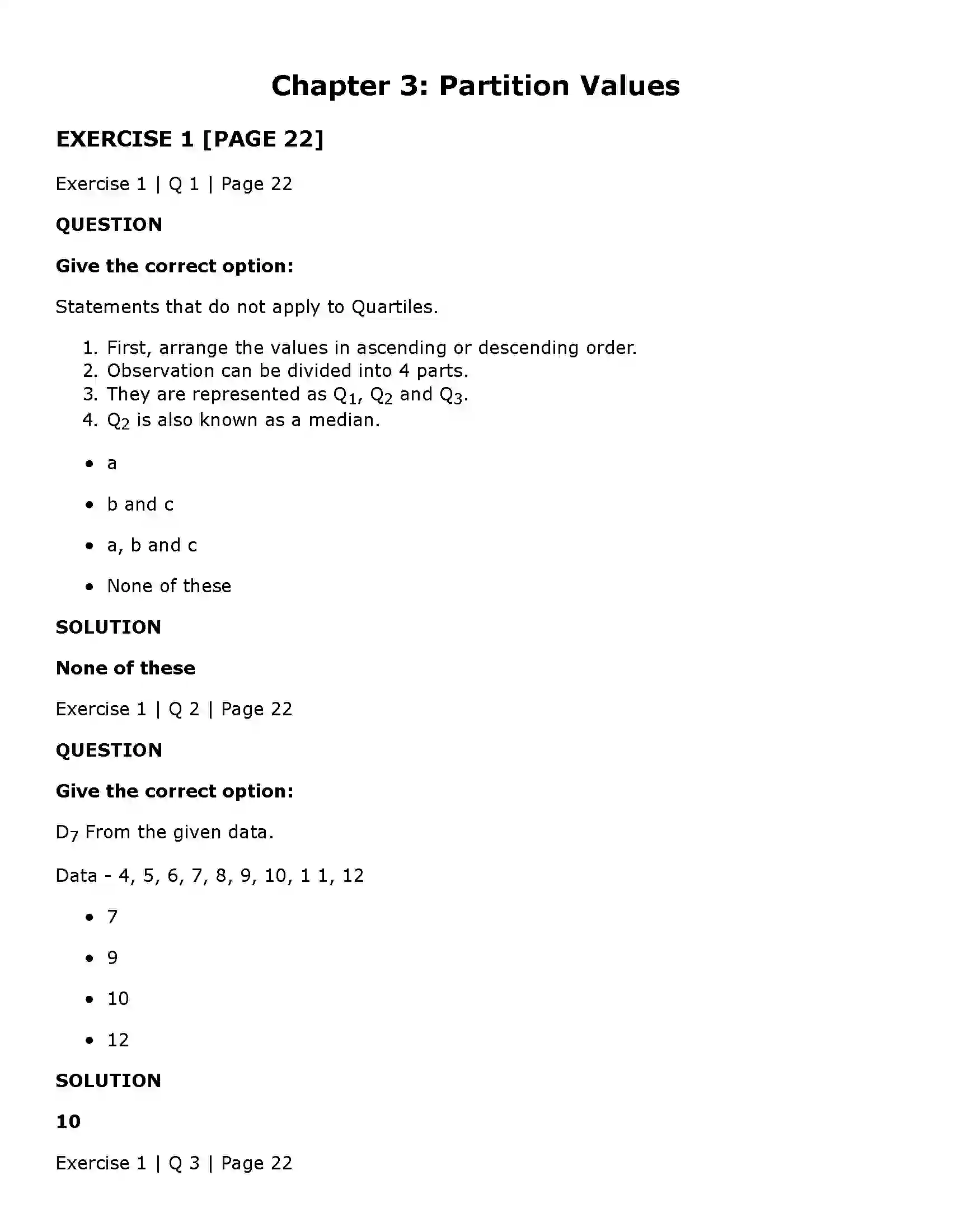 Maharashtra Board Class 11th Economics Partition Values Solution 1