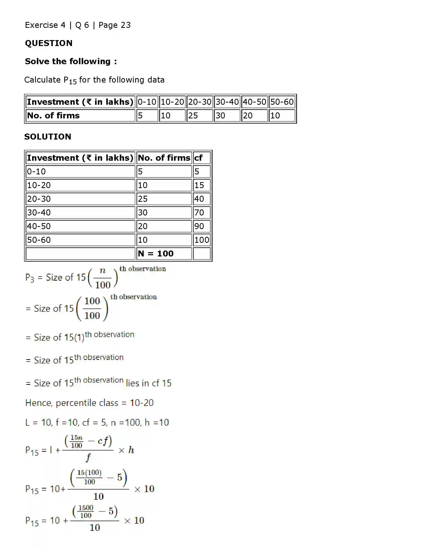 Maharashtra Board Class 11th Economics Partition Values Solution 12