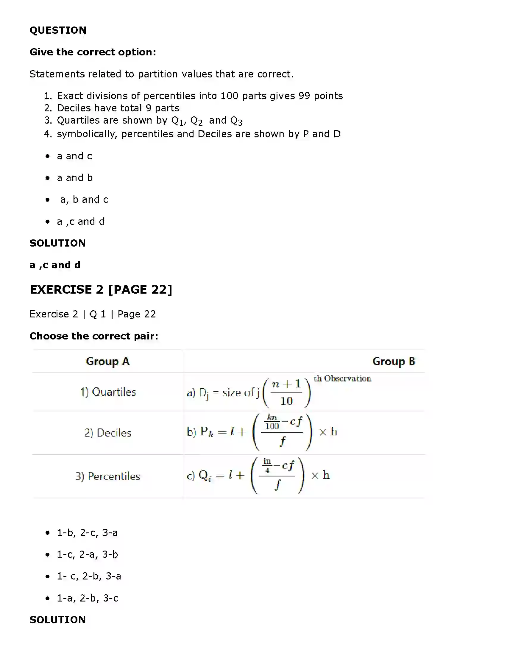 Maharashtra Board Class 11th Economics Partition Values Solution 2