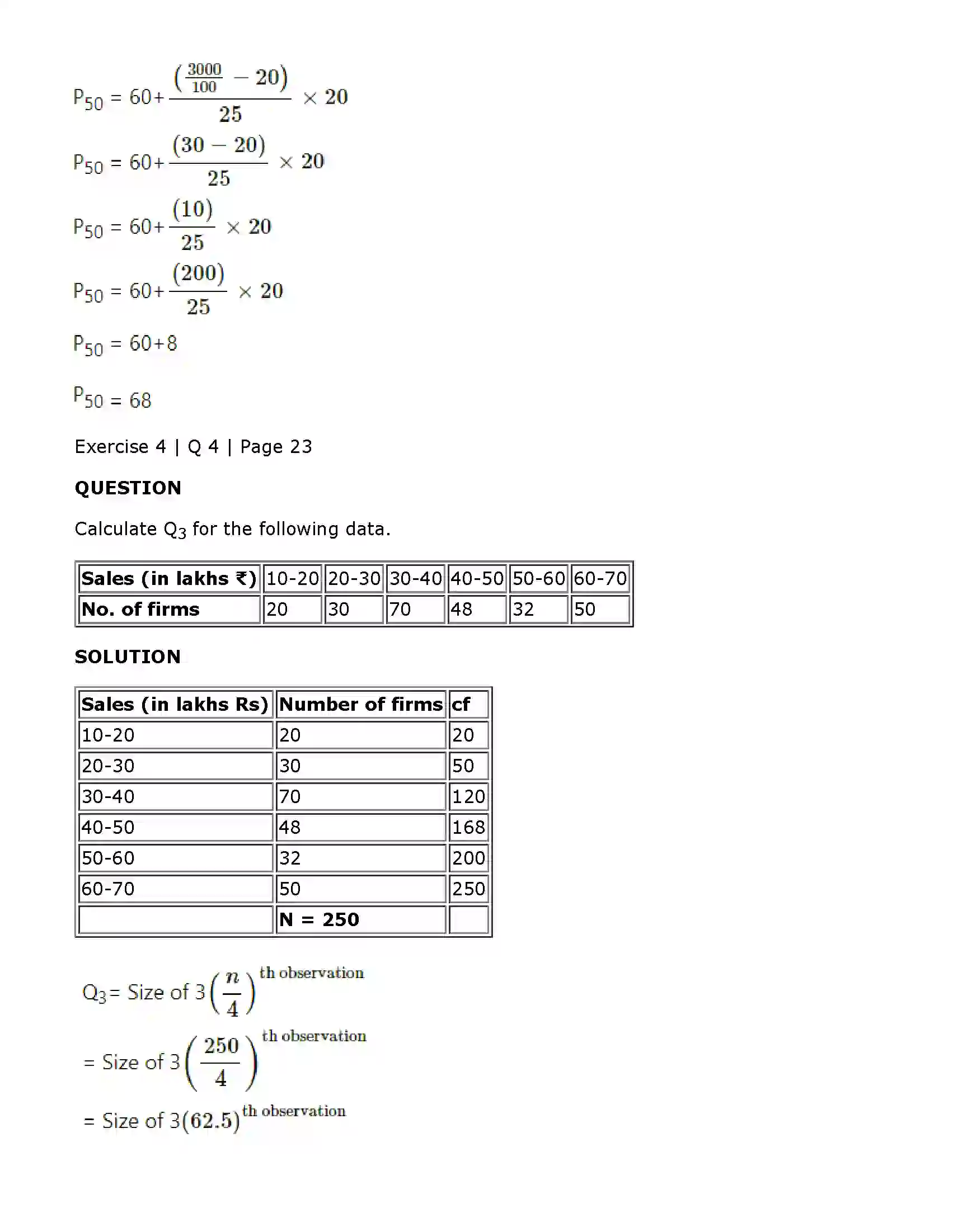 Maharashtra Board Class 11th Economics Partition Values Solution 9