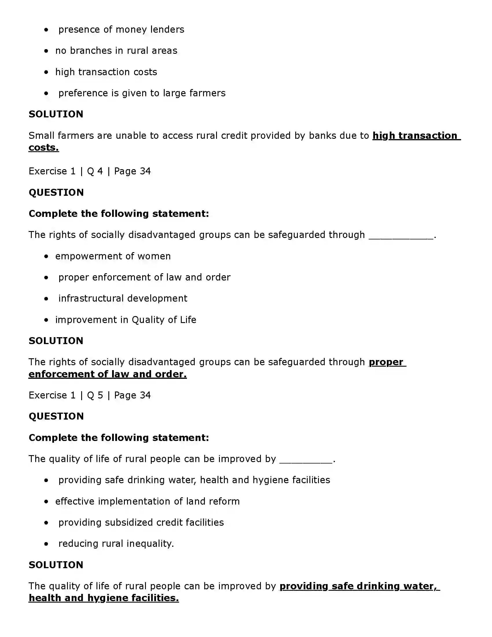 Maharashtra Board Class 11th Economics Rural Development in India Solution 2