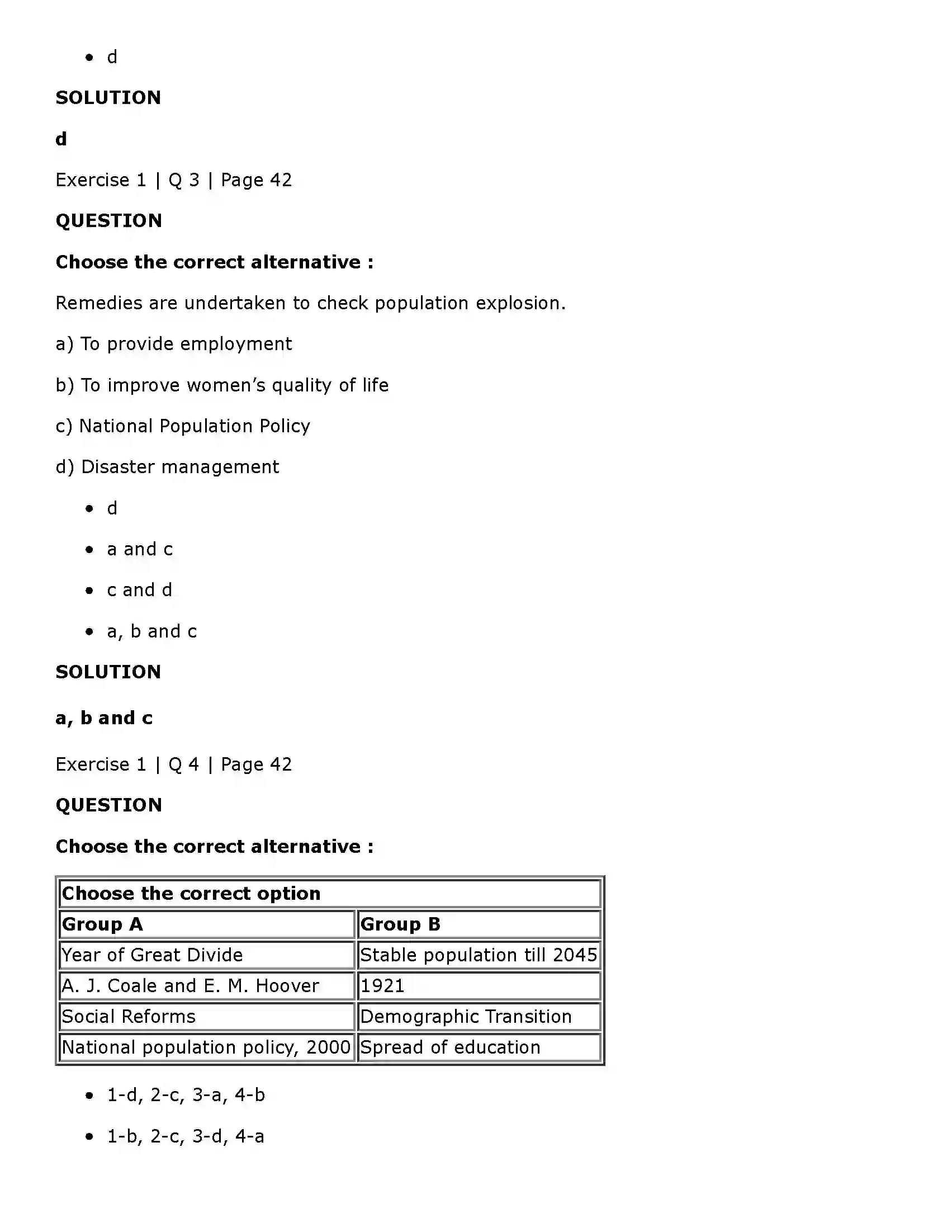 Maharashtra Board Class 11th Economics Population in India Solution 2