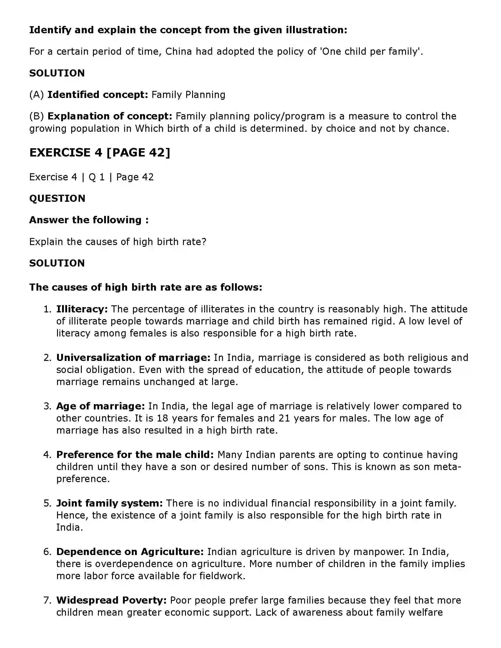 Maharashtra Board Class 11th Economics Population in India Solution 5