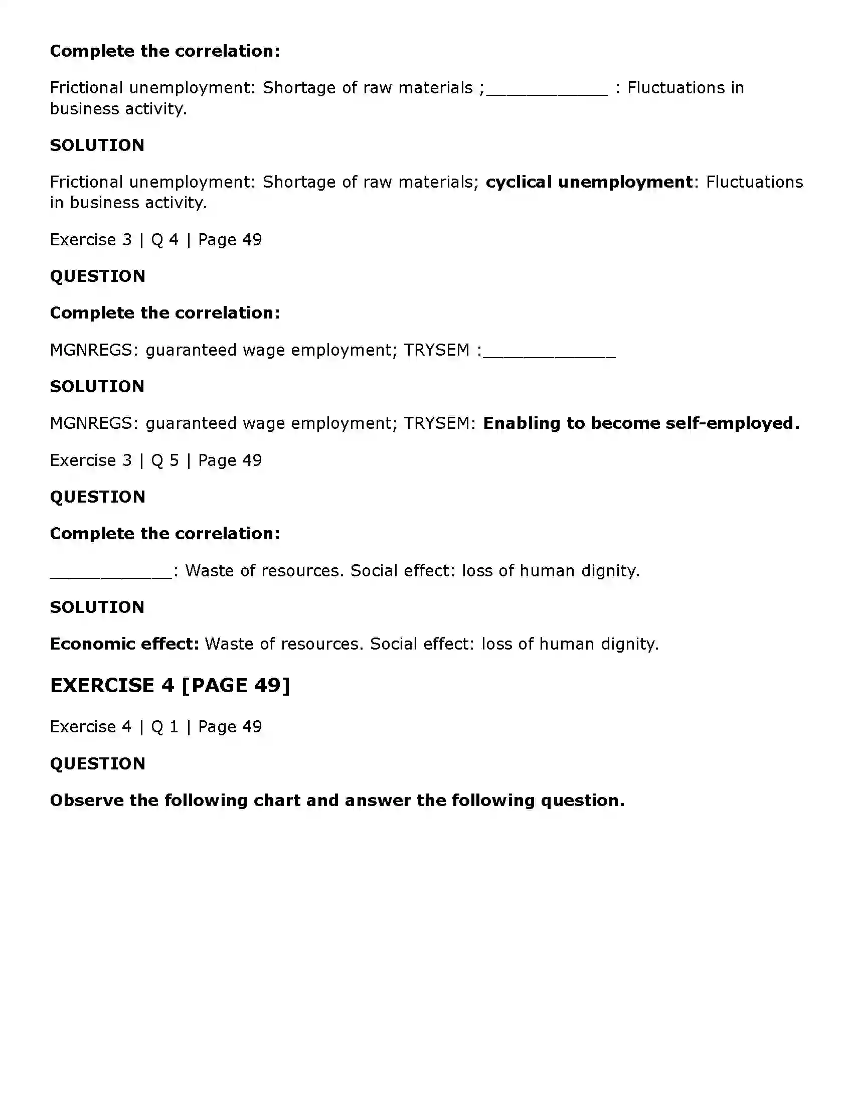 Maharashtra Board Class 11th Economics Unemployment in India Solution 4
