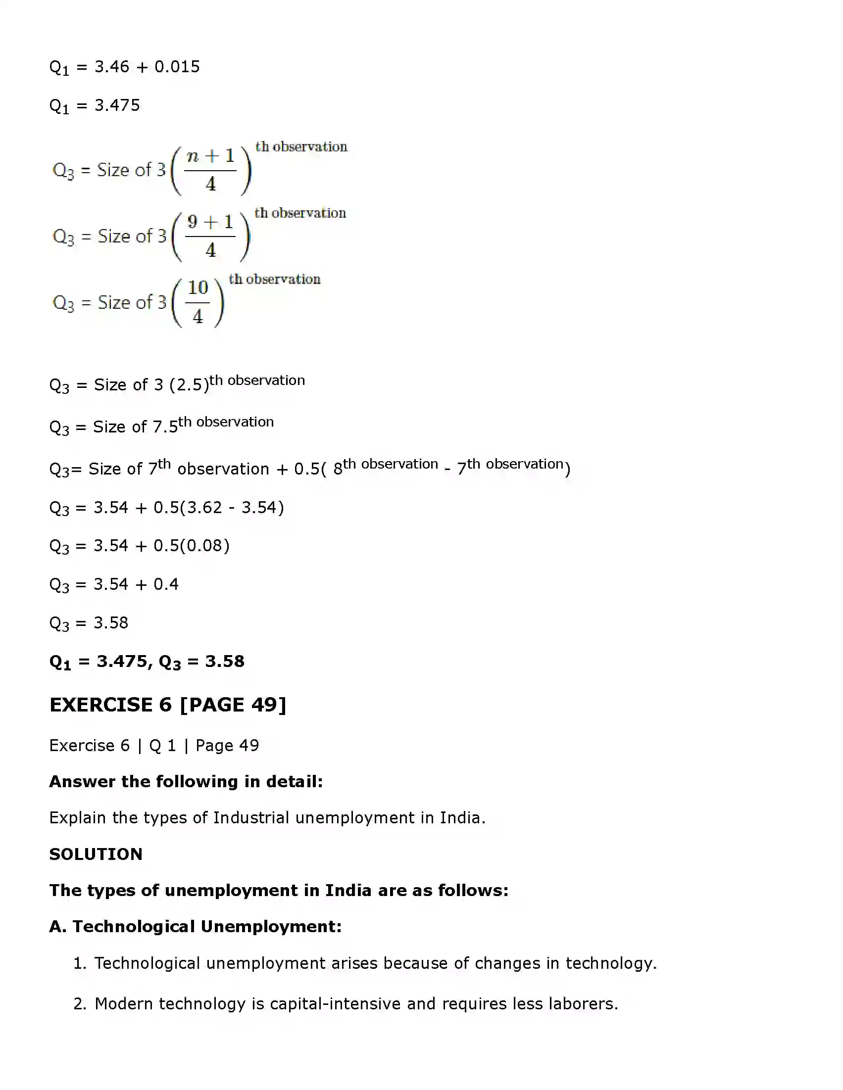 Maharashtra Board Class 11th Economics Unemployment in India Solution 7