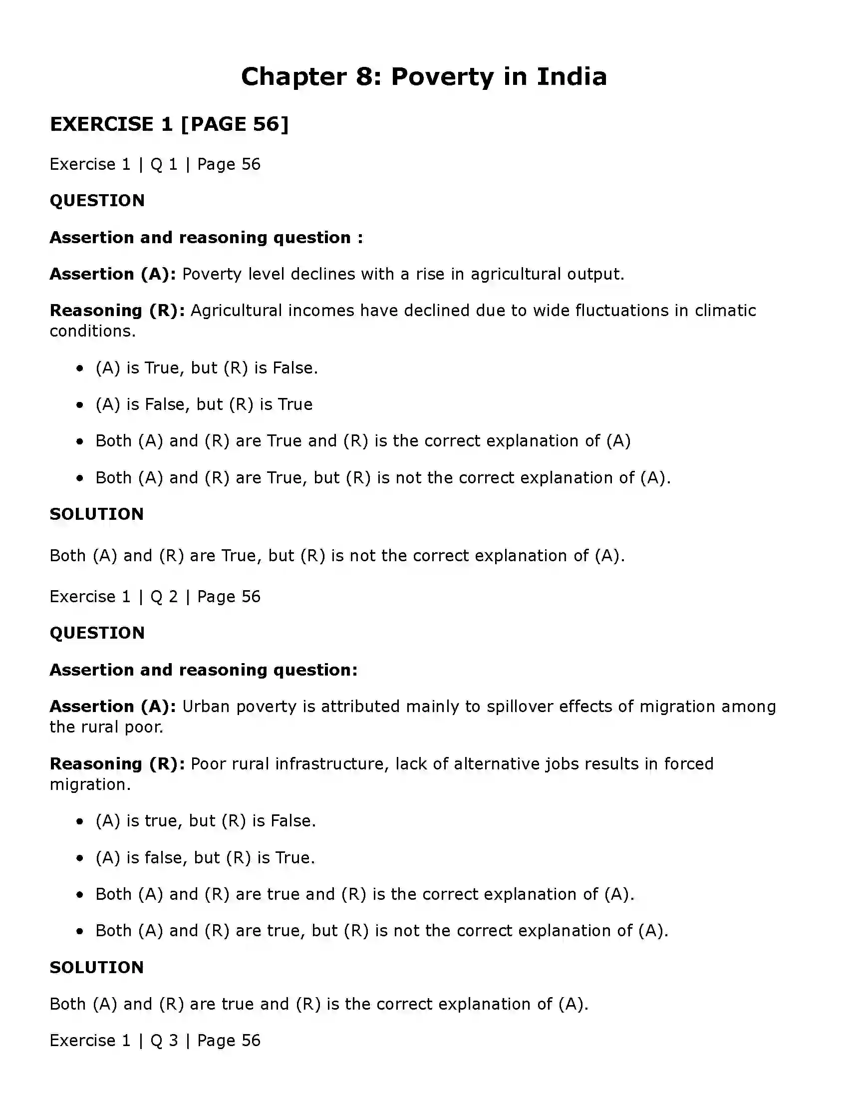 Maharashtra Board Class 11th Economics Poverty in India Solution 1