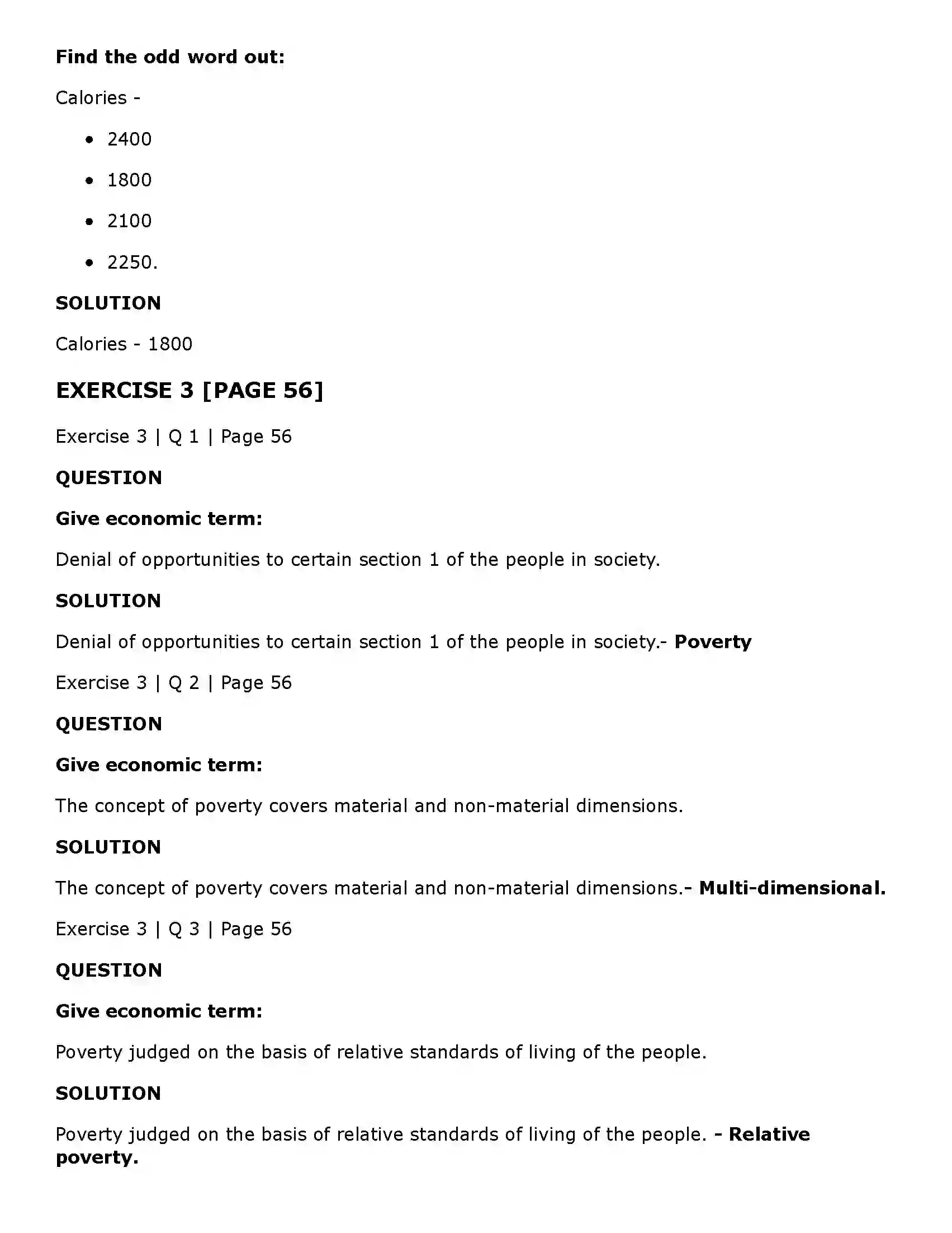 Maharashtra Board Class 11th Economics Poverty in India Solution 4