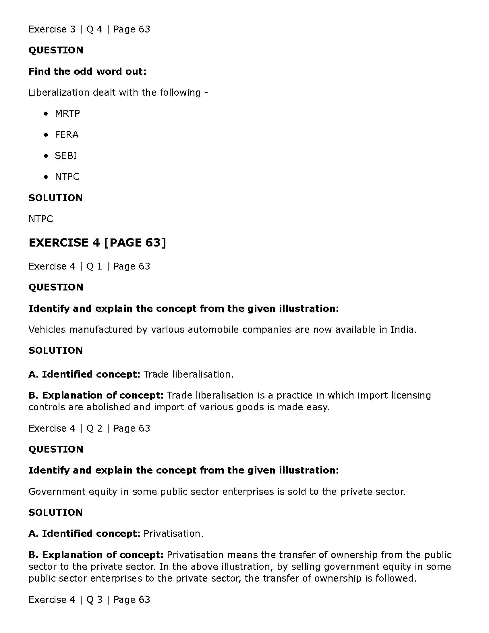Maharashtra Board Class 11th Economics Economic Policy of India since Solution 5