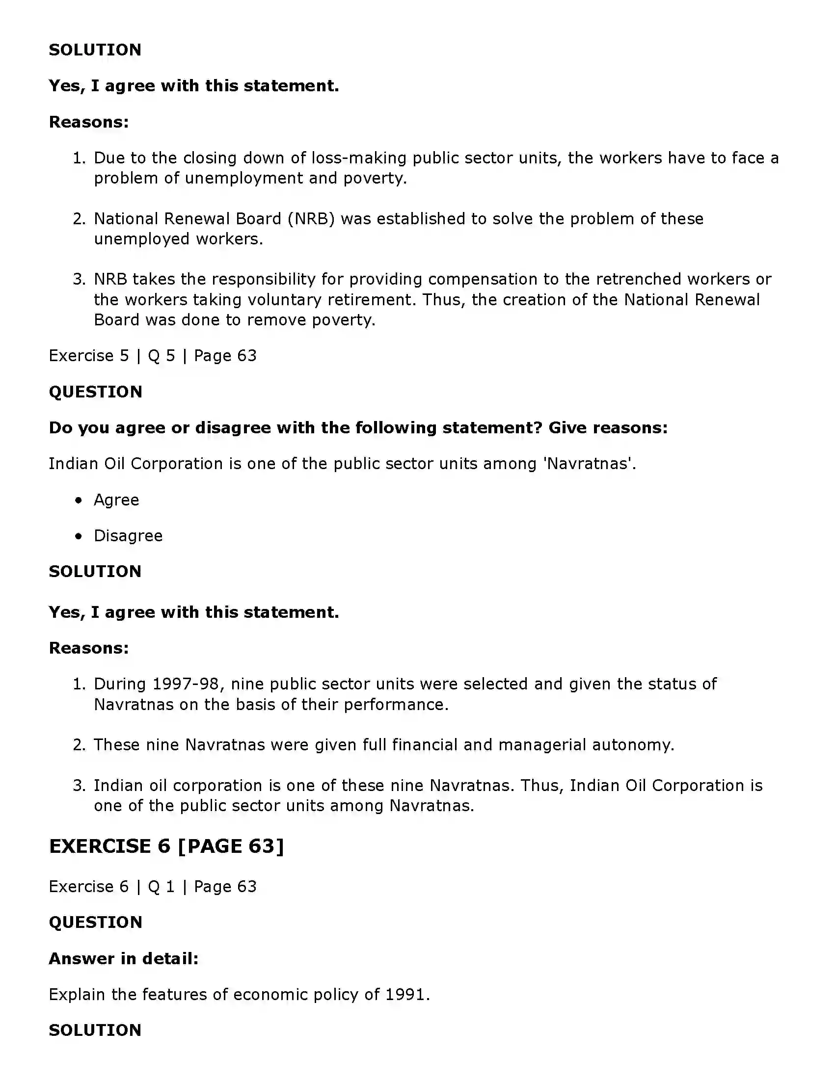 Maharashtra Board Class 11th Economics Economic Policy of India since Solution 8