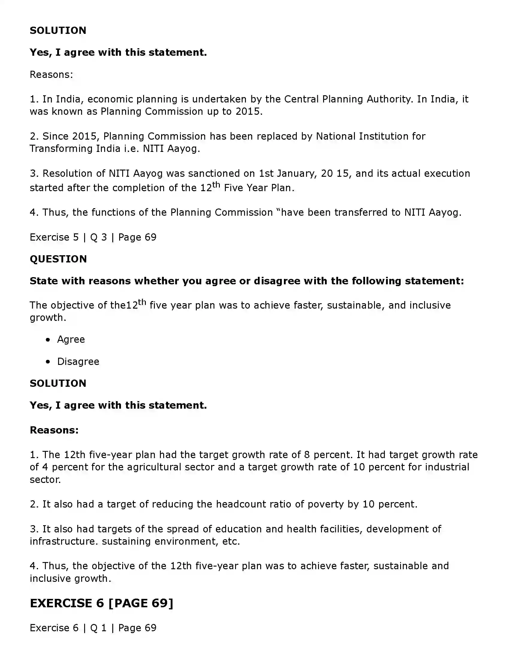 Maharashtra Board Class 11th Economics Economic Planning in India Solution 10