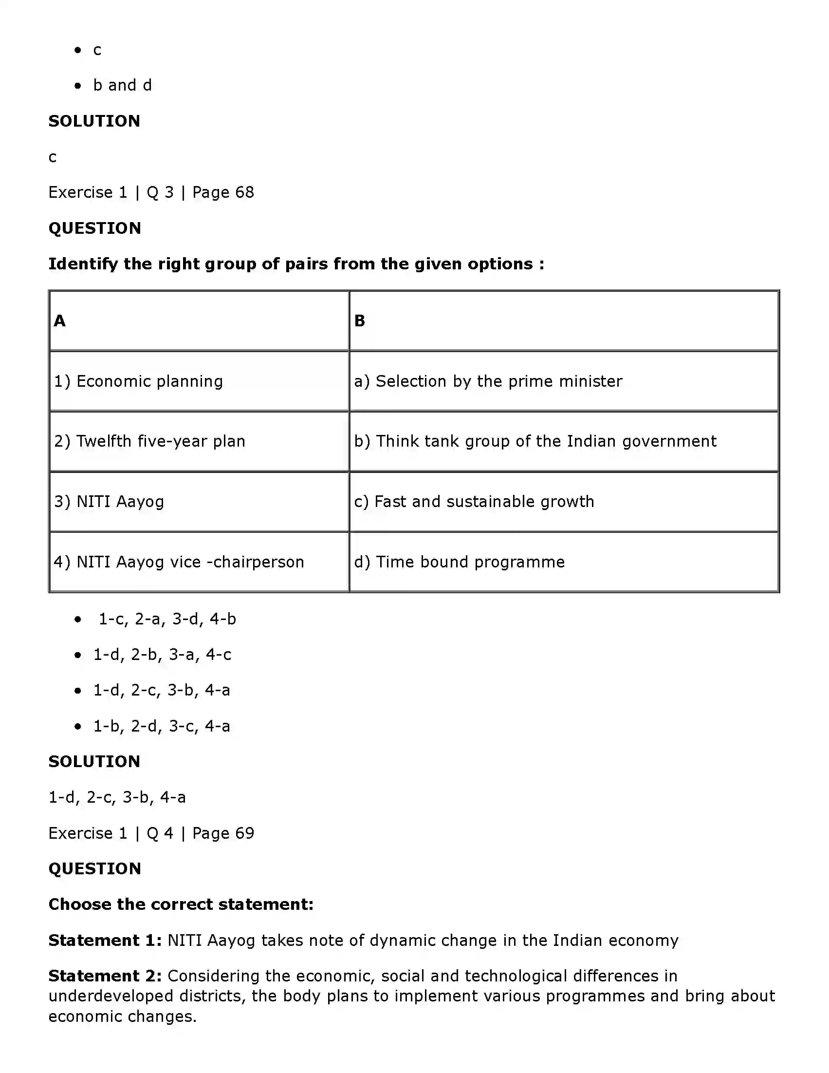 Maharashtra Board Class 11th Economics Economic Planning in India Solution 2
