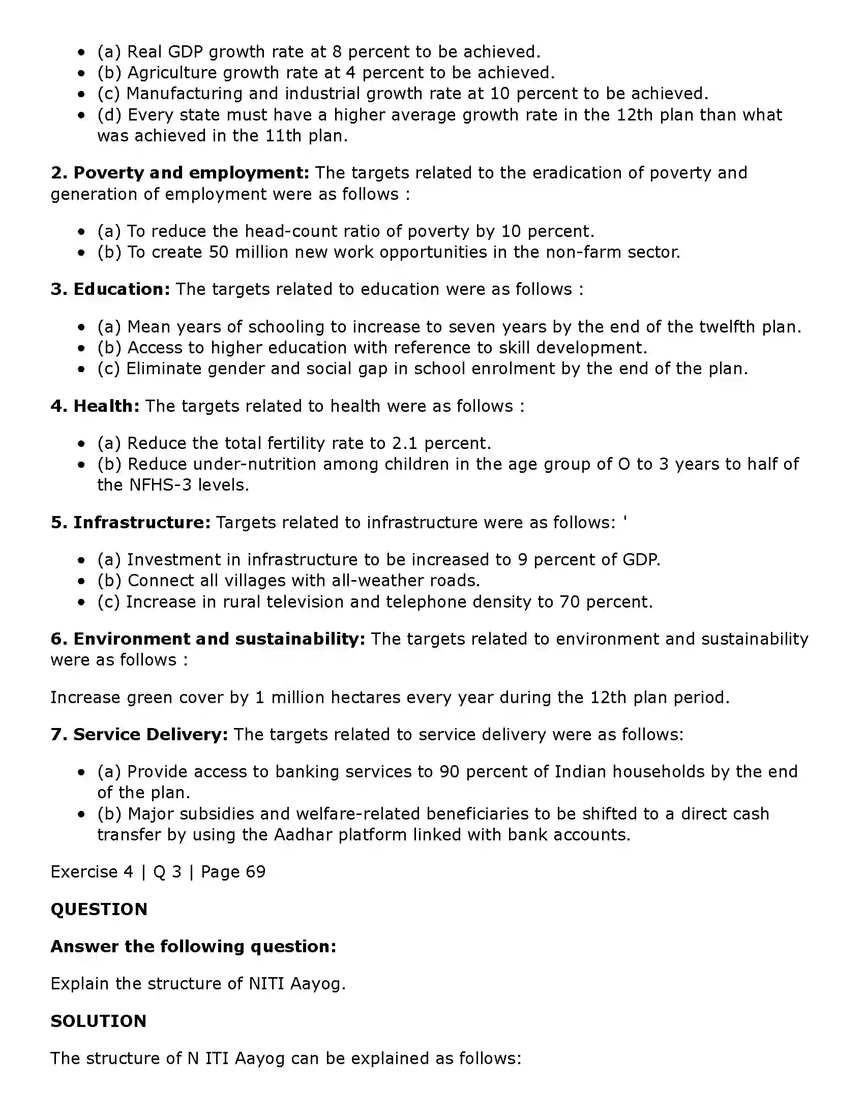 Maharashtra Board Class 11th Economics Economic Planning in India Solution 6