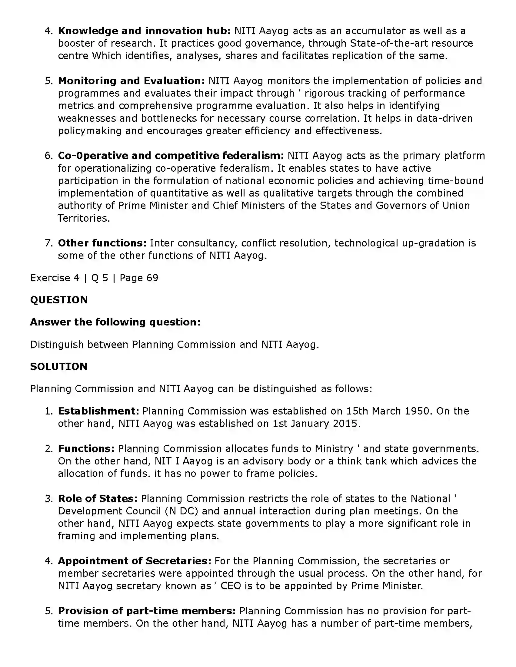 Maharashtra Board Class 11th Economics Economic Planning in India Solution 8