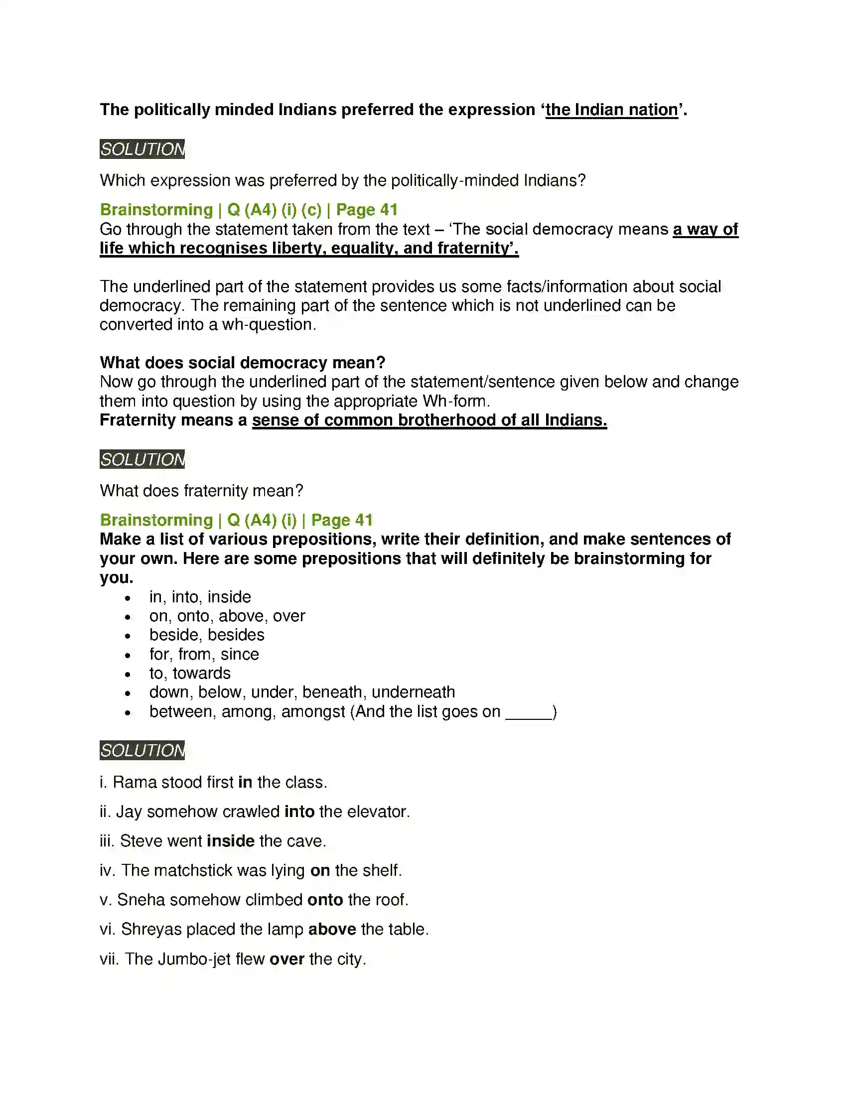 Maharashtra Board Class 11th English 1.4 Pillars of Democracy Solution 12